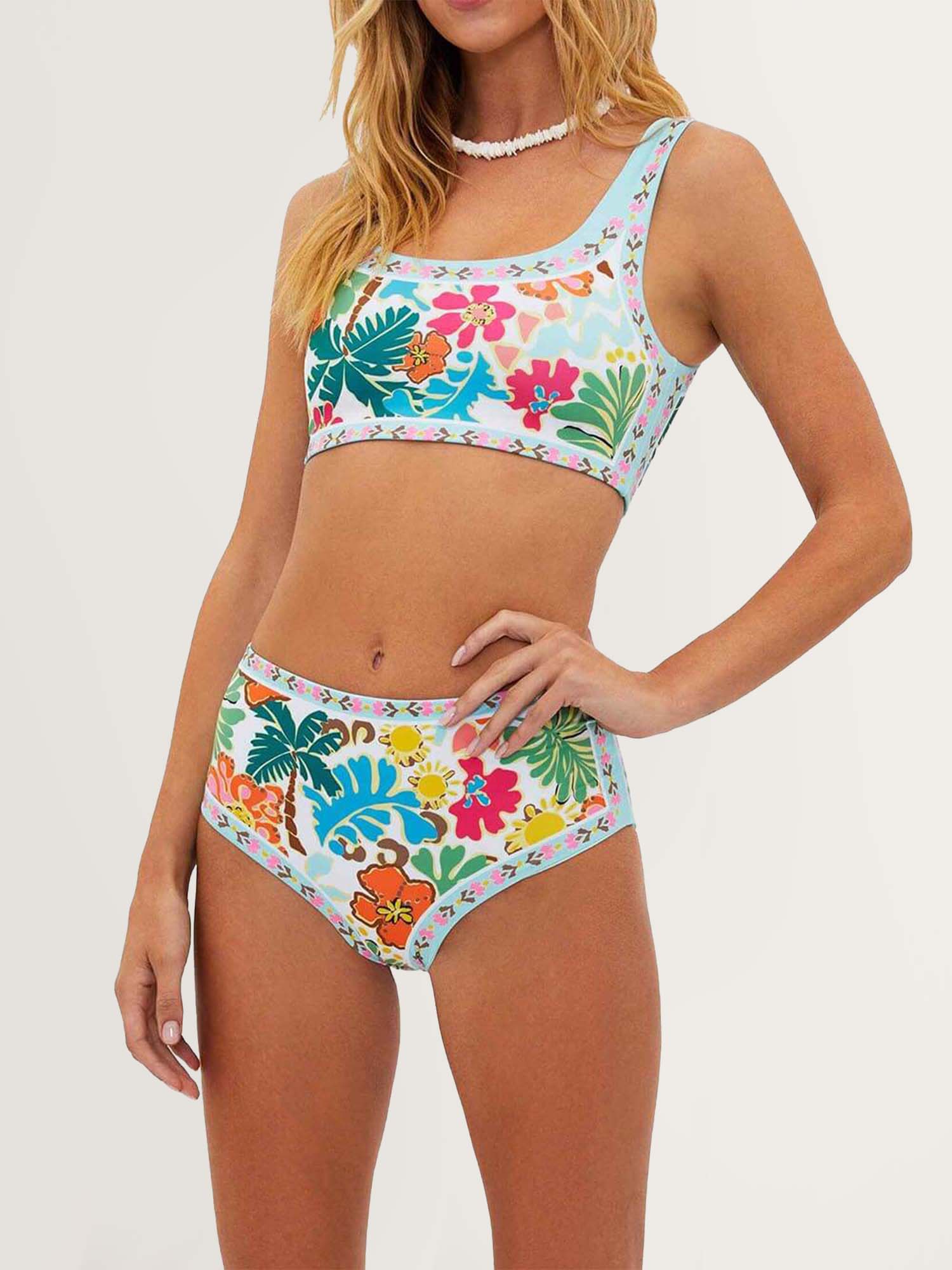 Floral High-Waisted Bikini - XPRESSC