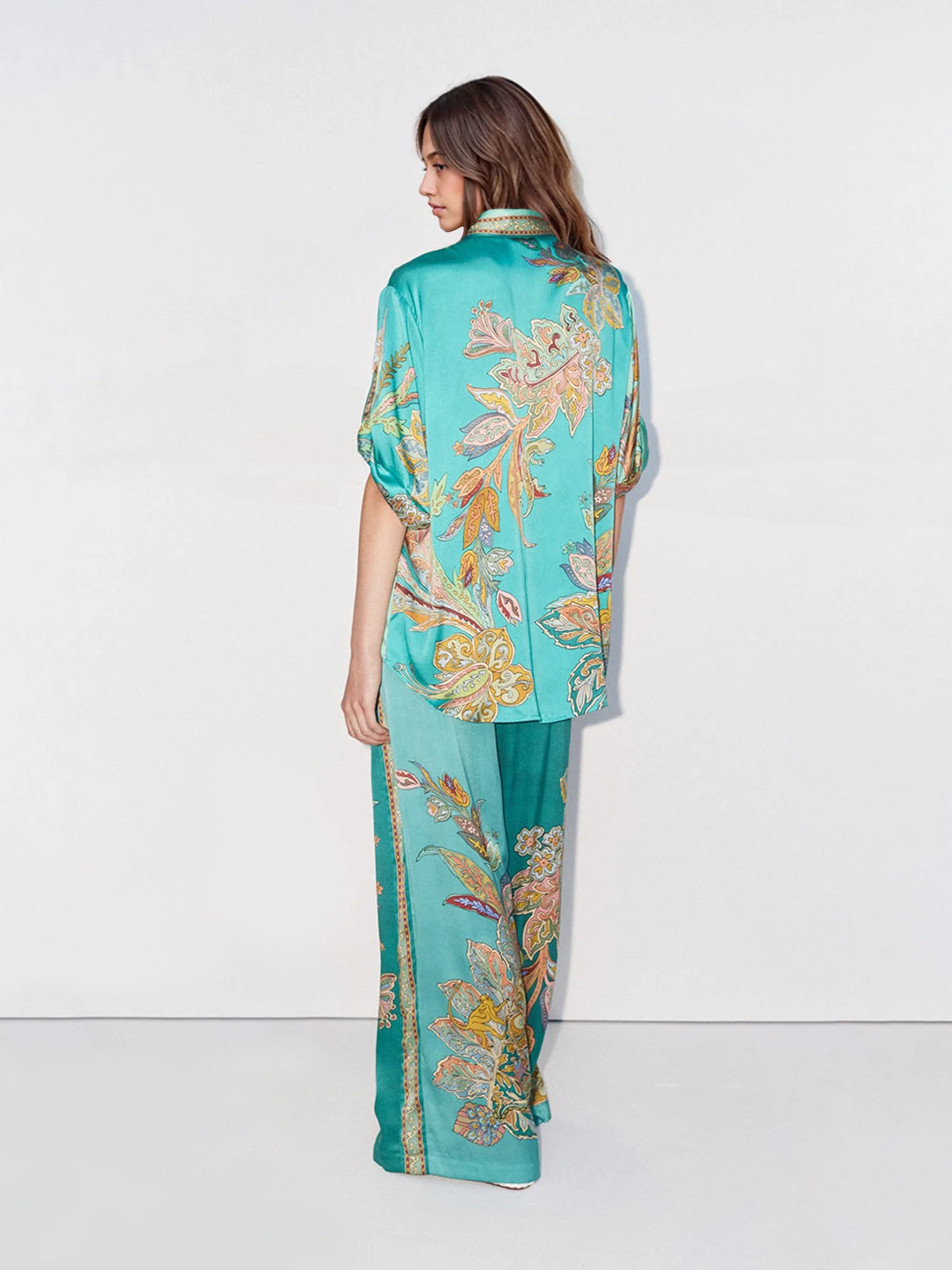 Emerald Luxe Oversized  Shirt - XPRESSC