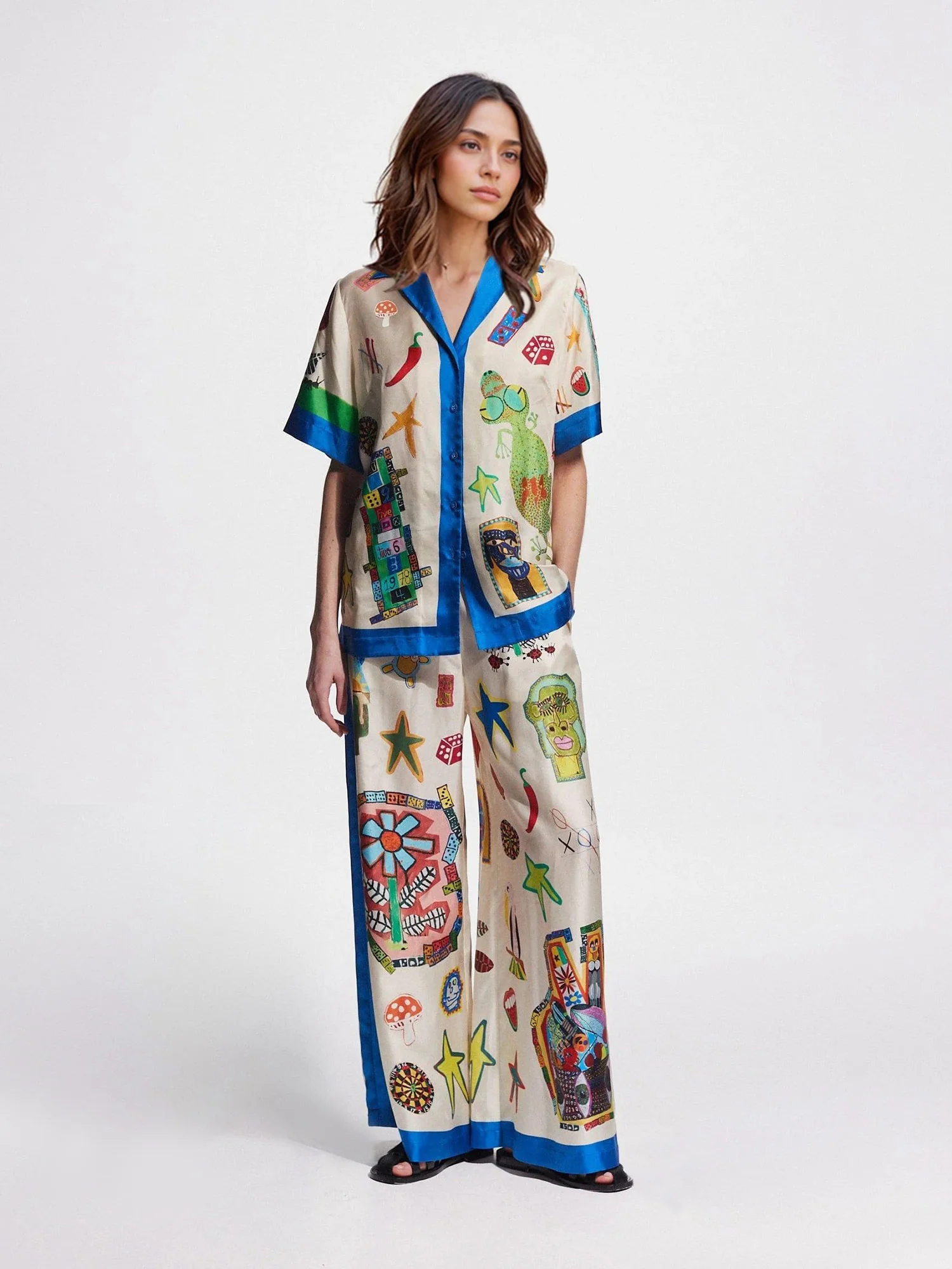 Custom Printed Color Block Pants - XPRESSC