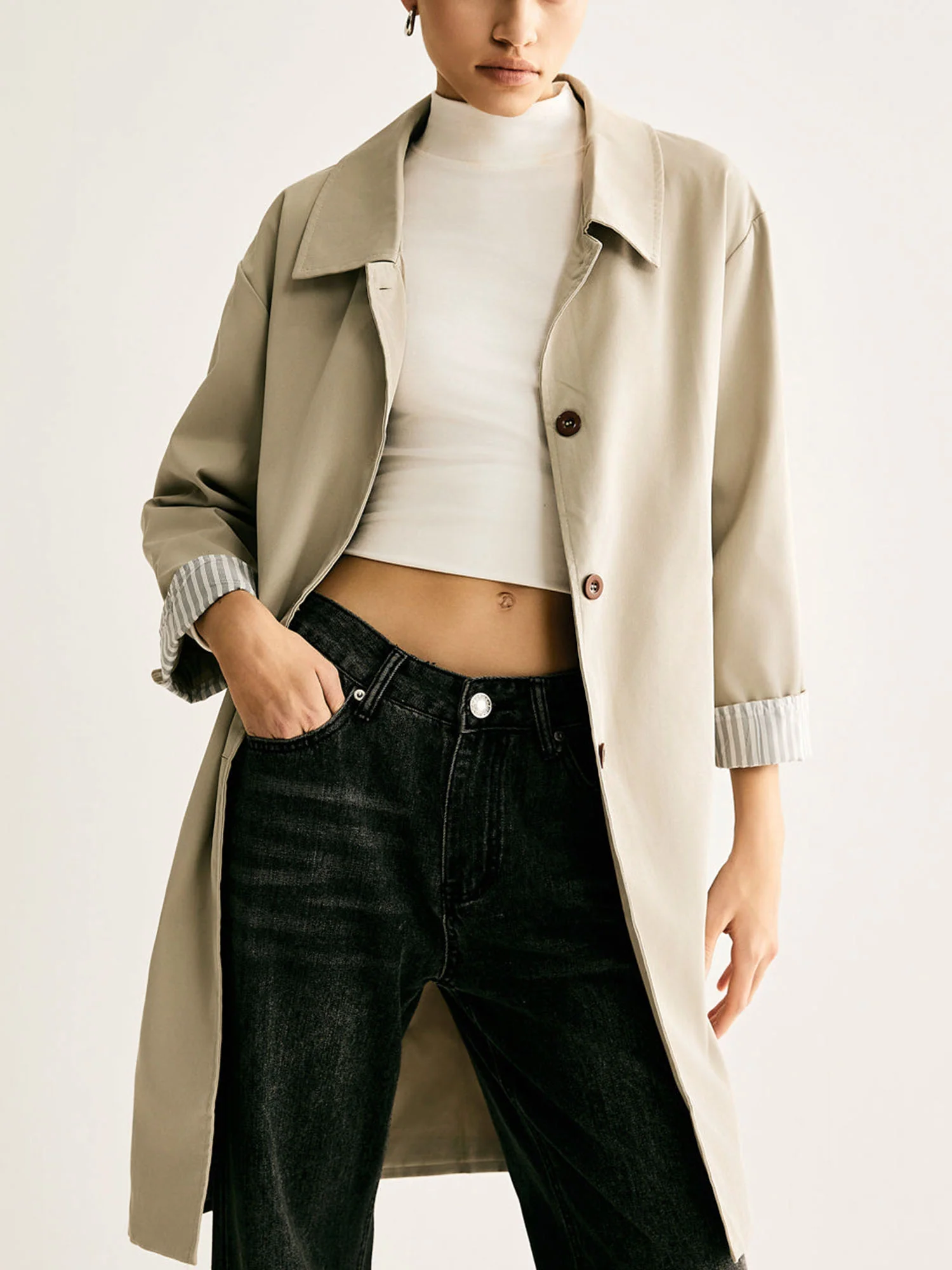 Beige Trench Coat - XPRESSC