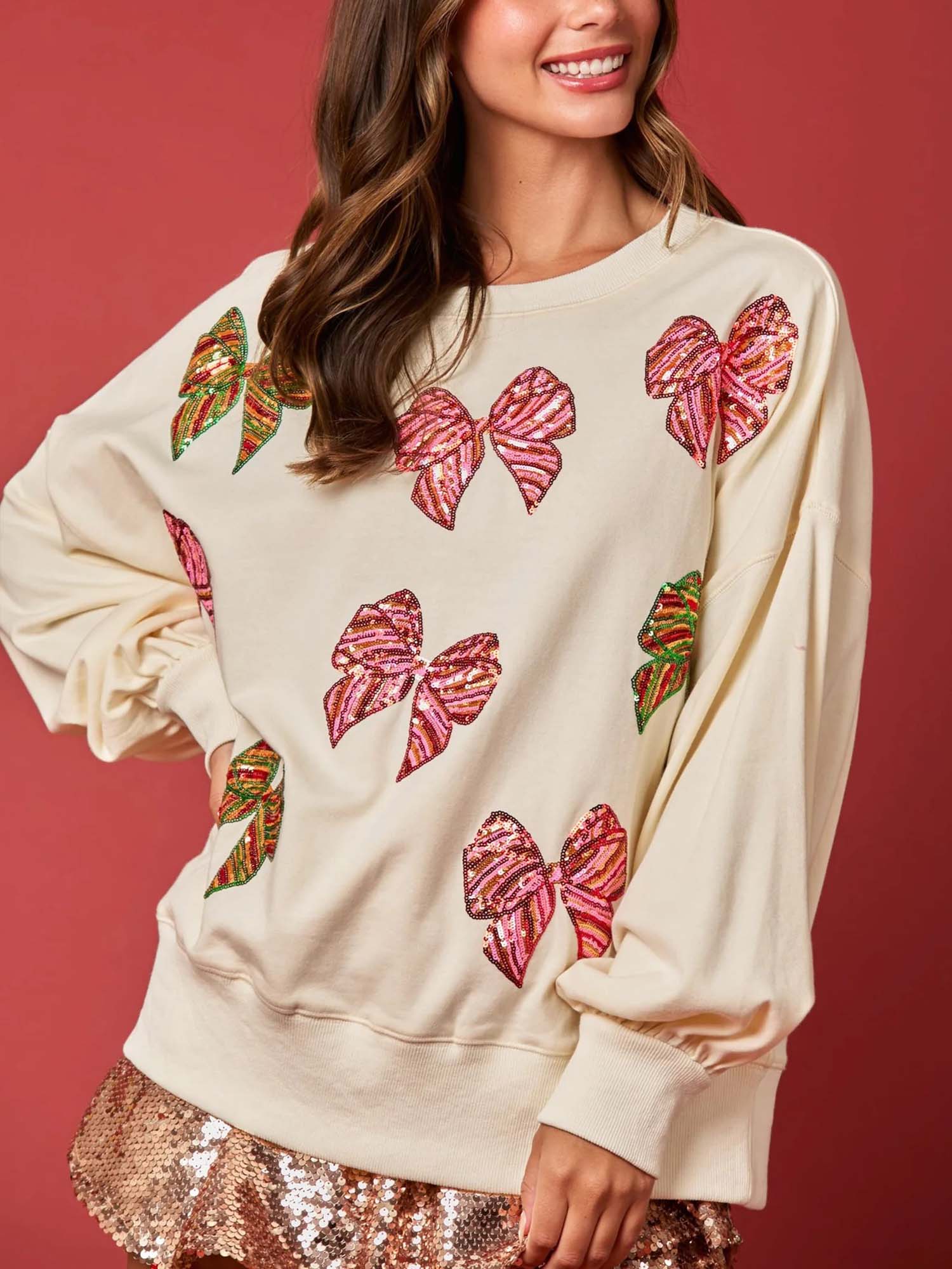 White Butterfly Reverie Sweatshirt - XPRESSC