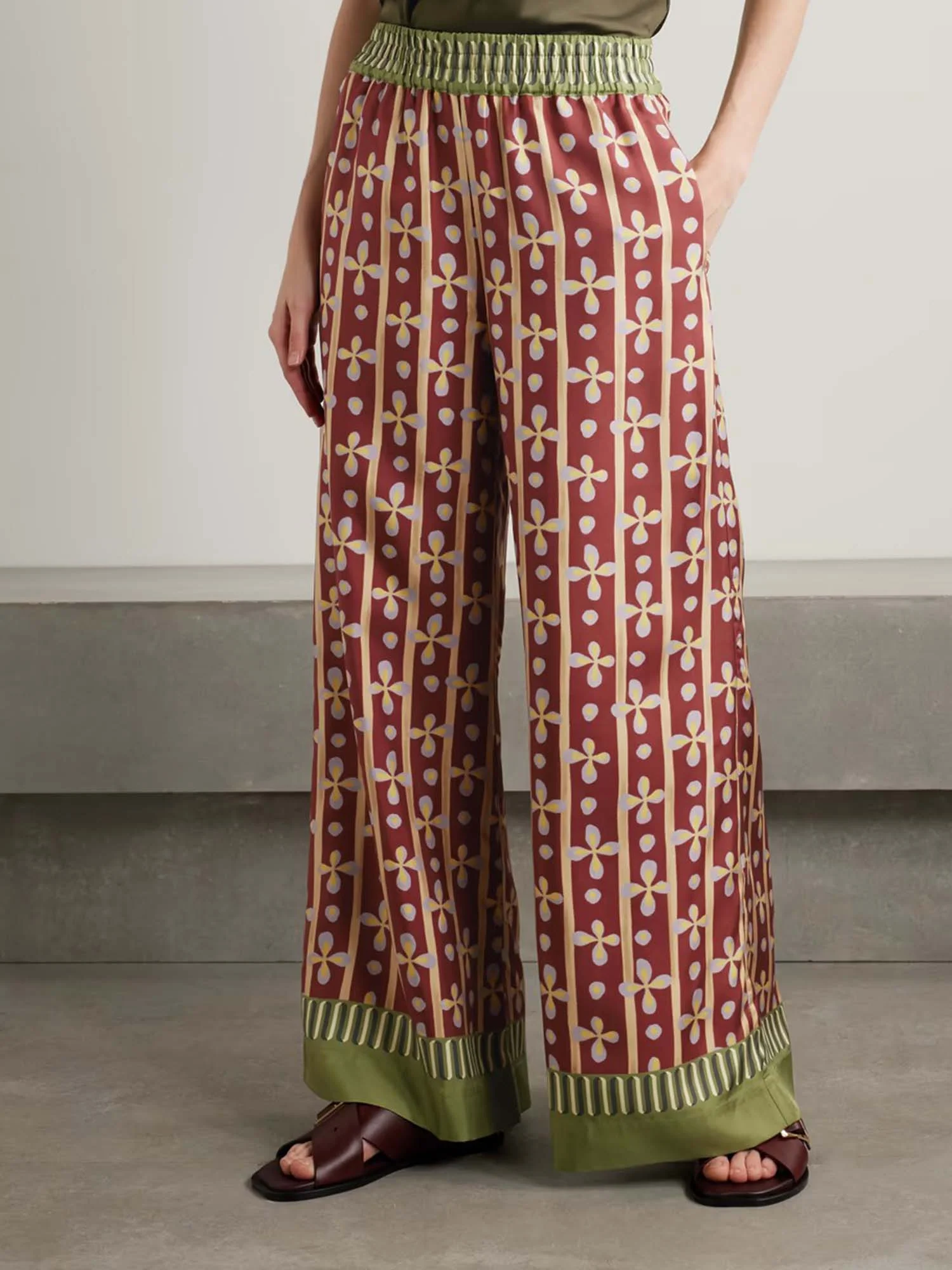 Bohemian Graphic Wide-Leg Pants - XPRESSC