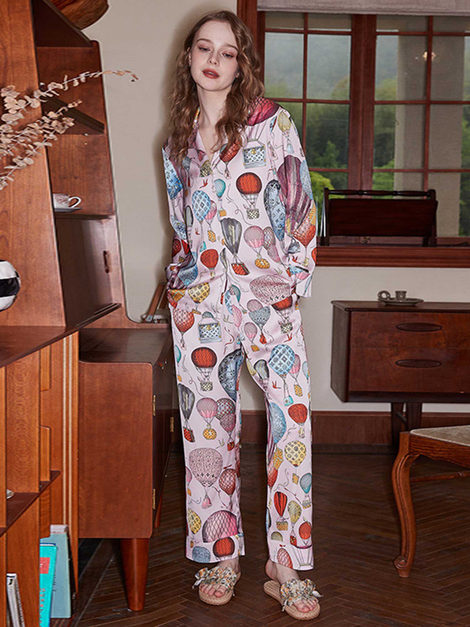 Hot Air Balloon Print Pajama Set - XPRESSC