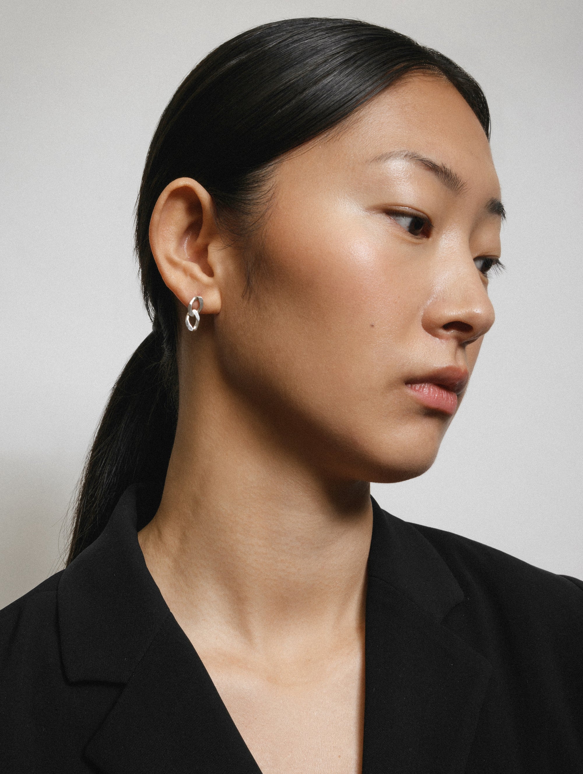 Link Stud in Sterling Silver - XPRESSC