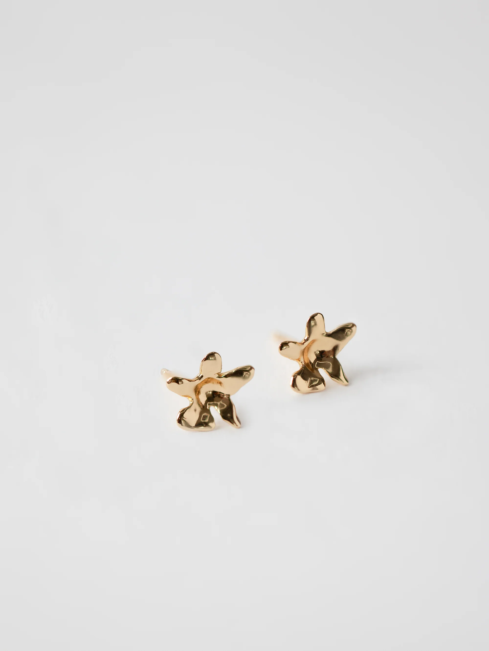Flower Charm Studs in Gold - XPRESSC