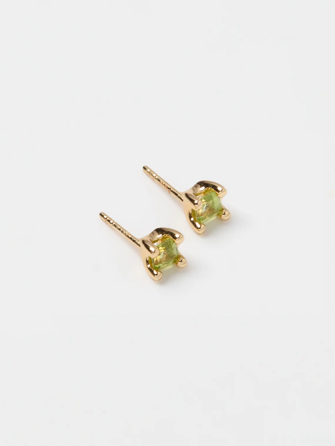Josie Studs in Green Peridot and Gold - XPRESSC
