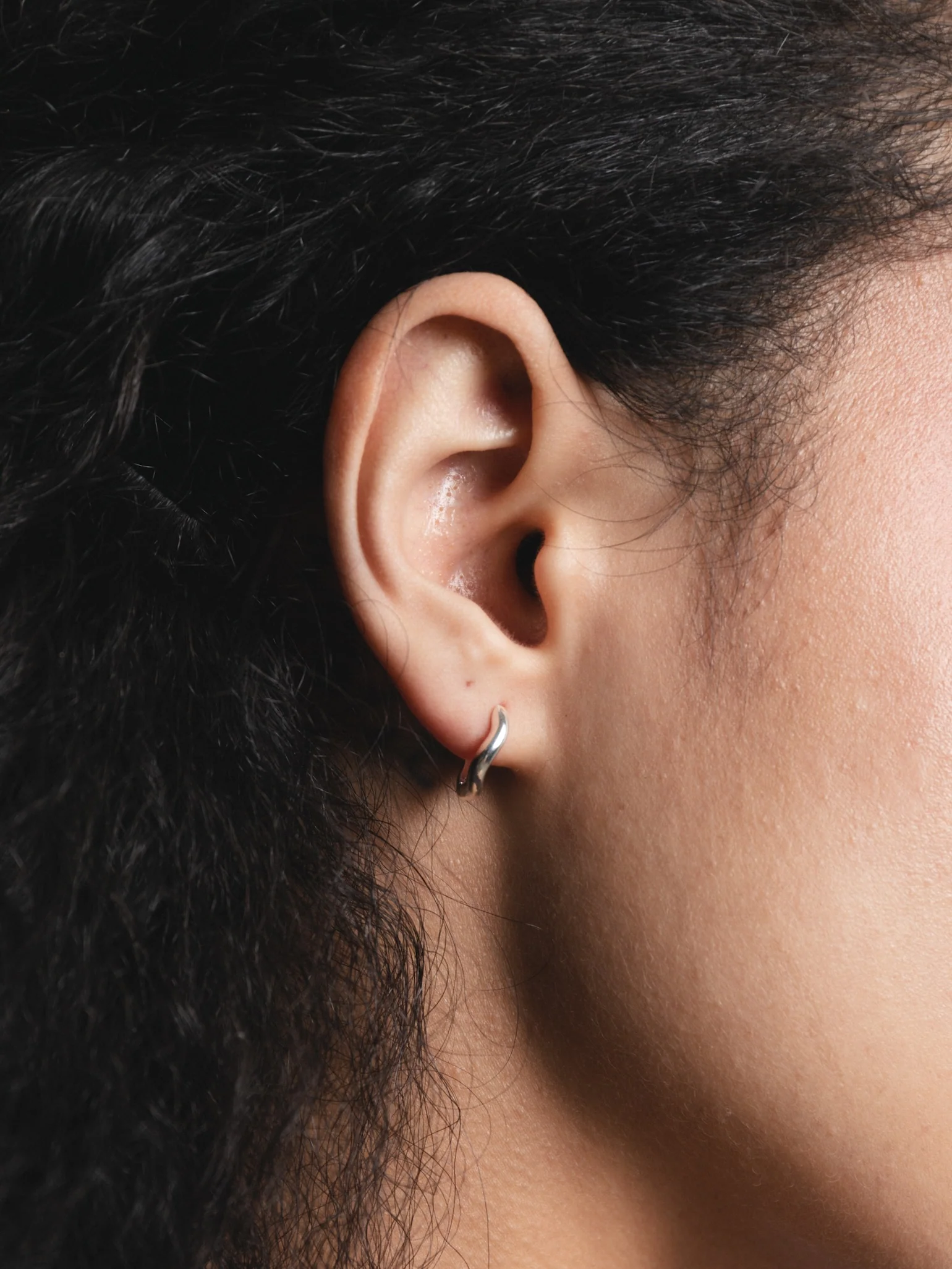 Small Rowan Hoops in Sterling Silver - XPRESSC