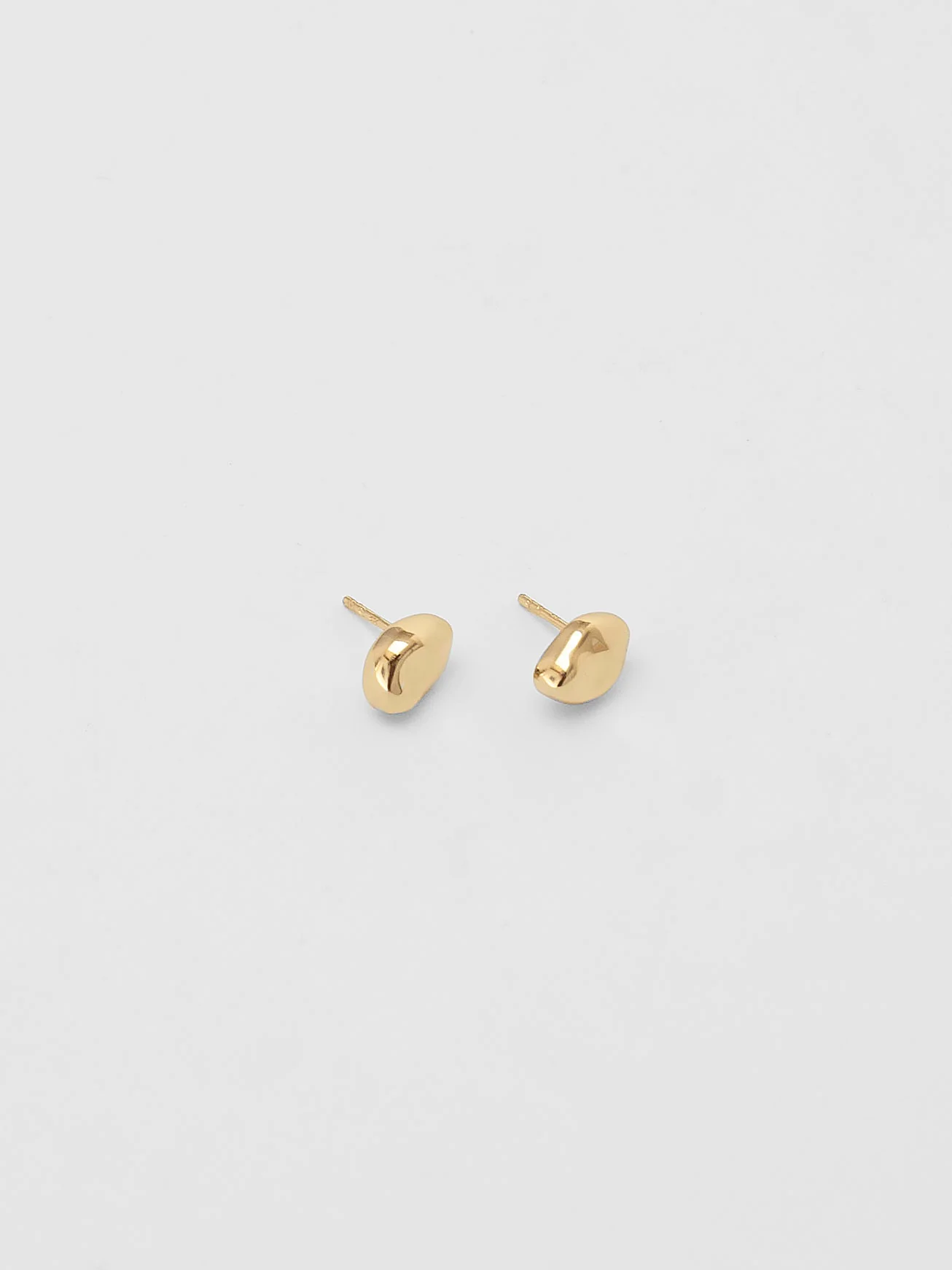 Bean Stud Earrings in Gold - XPRESSC