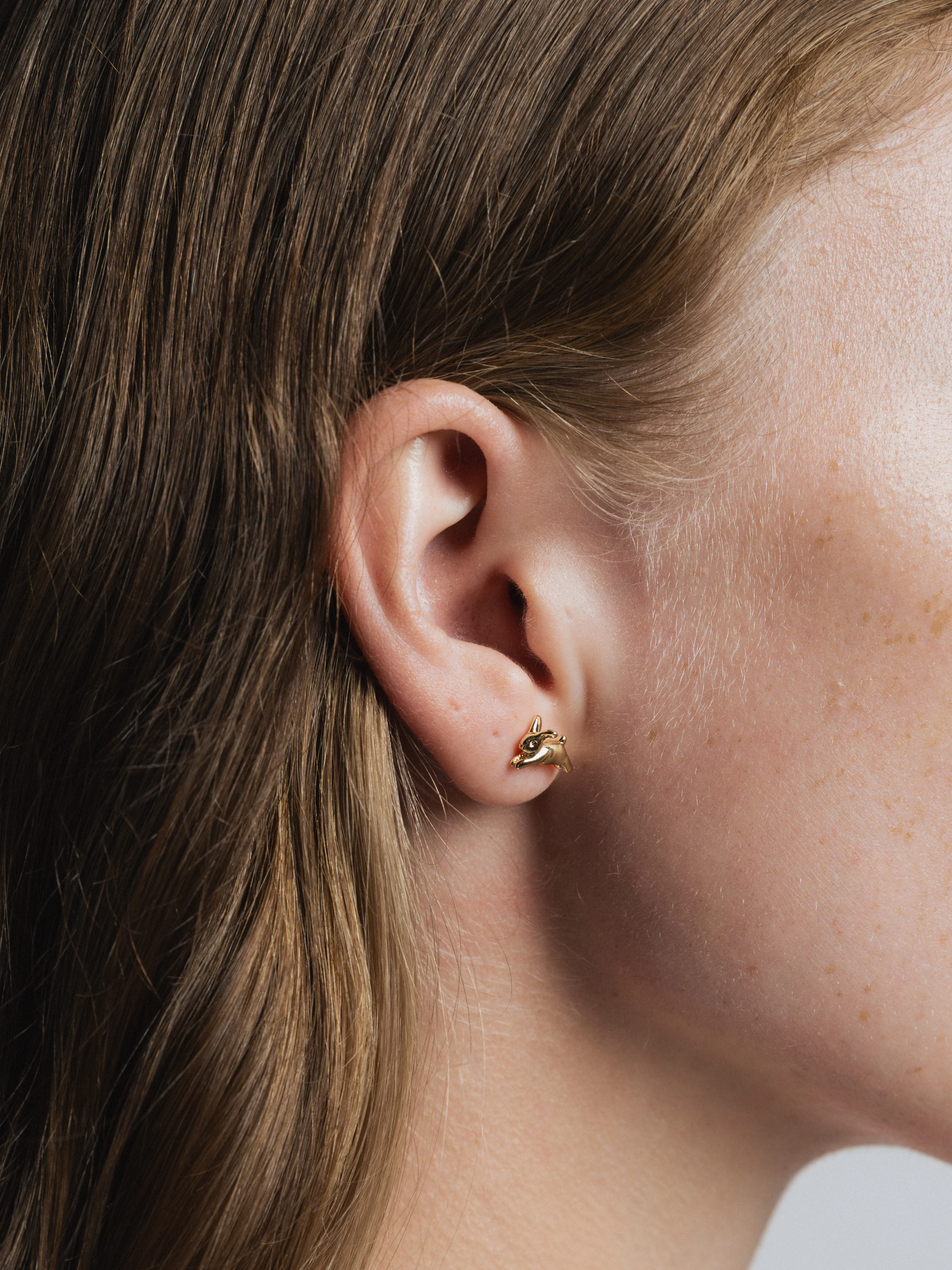 Bunny Stud Earring in Gold - XPRESSC
