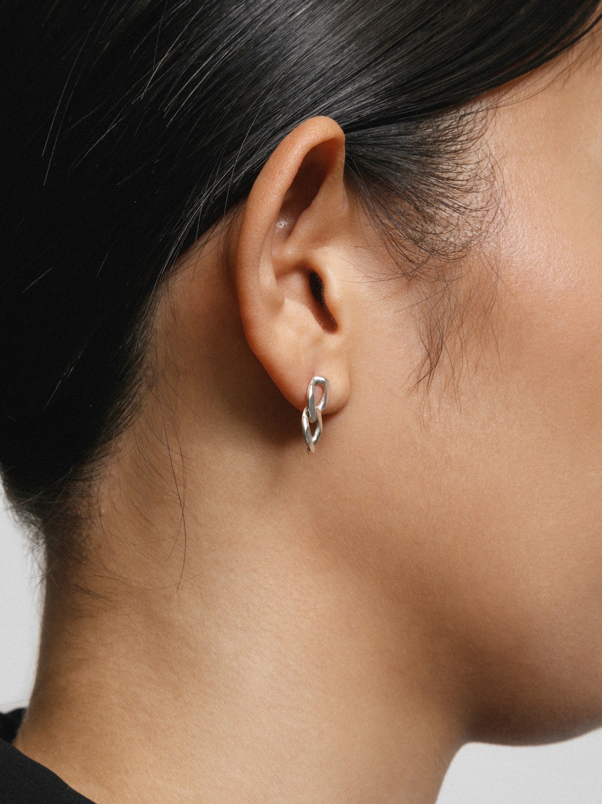 Link Stud in Sterling Silver - XPRESSC