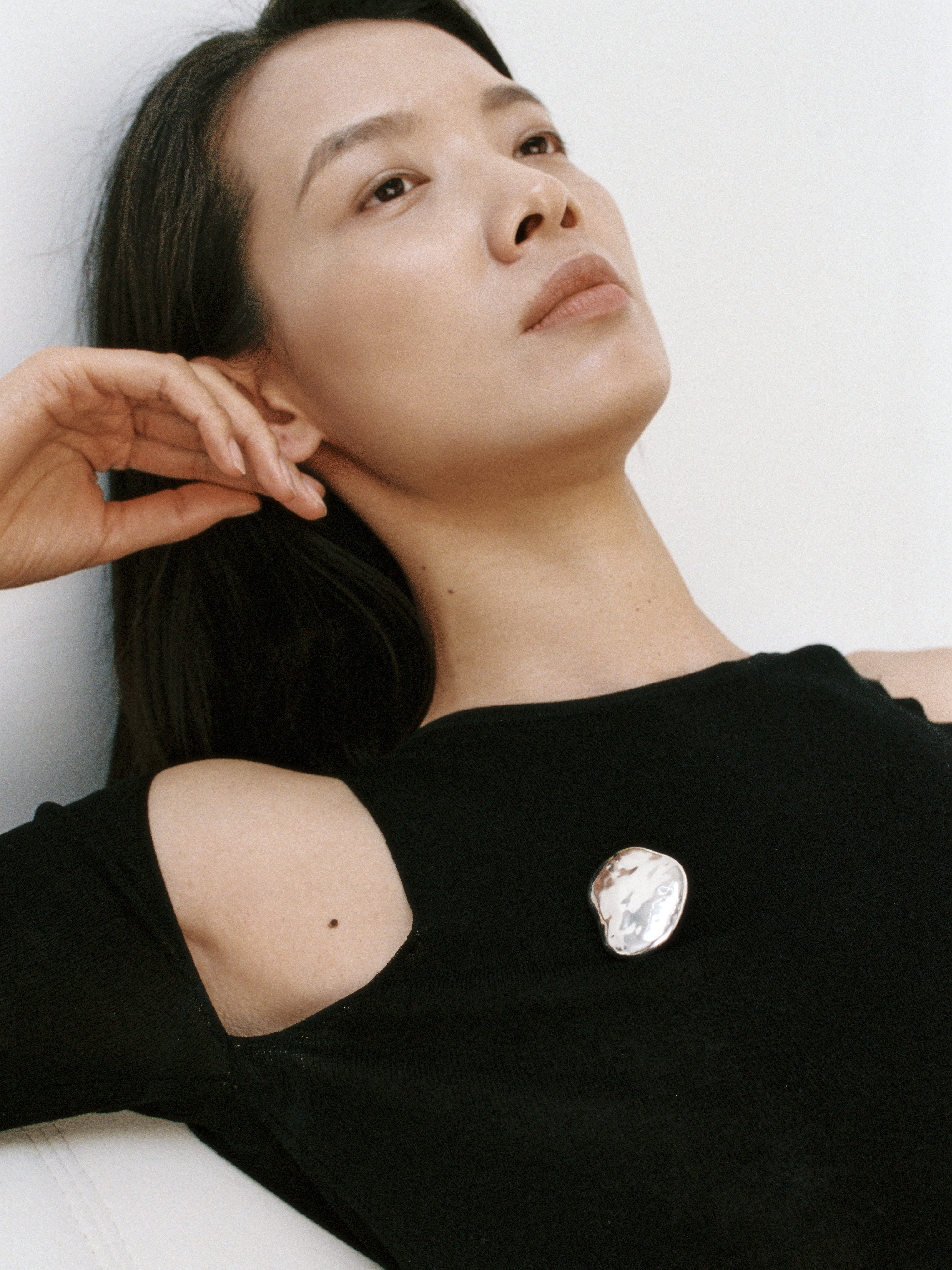 Bean Brooch in Silver - XPRESSC