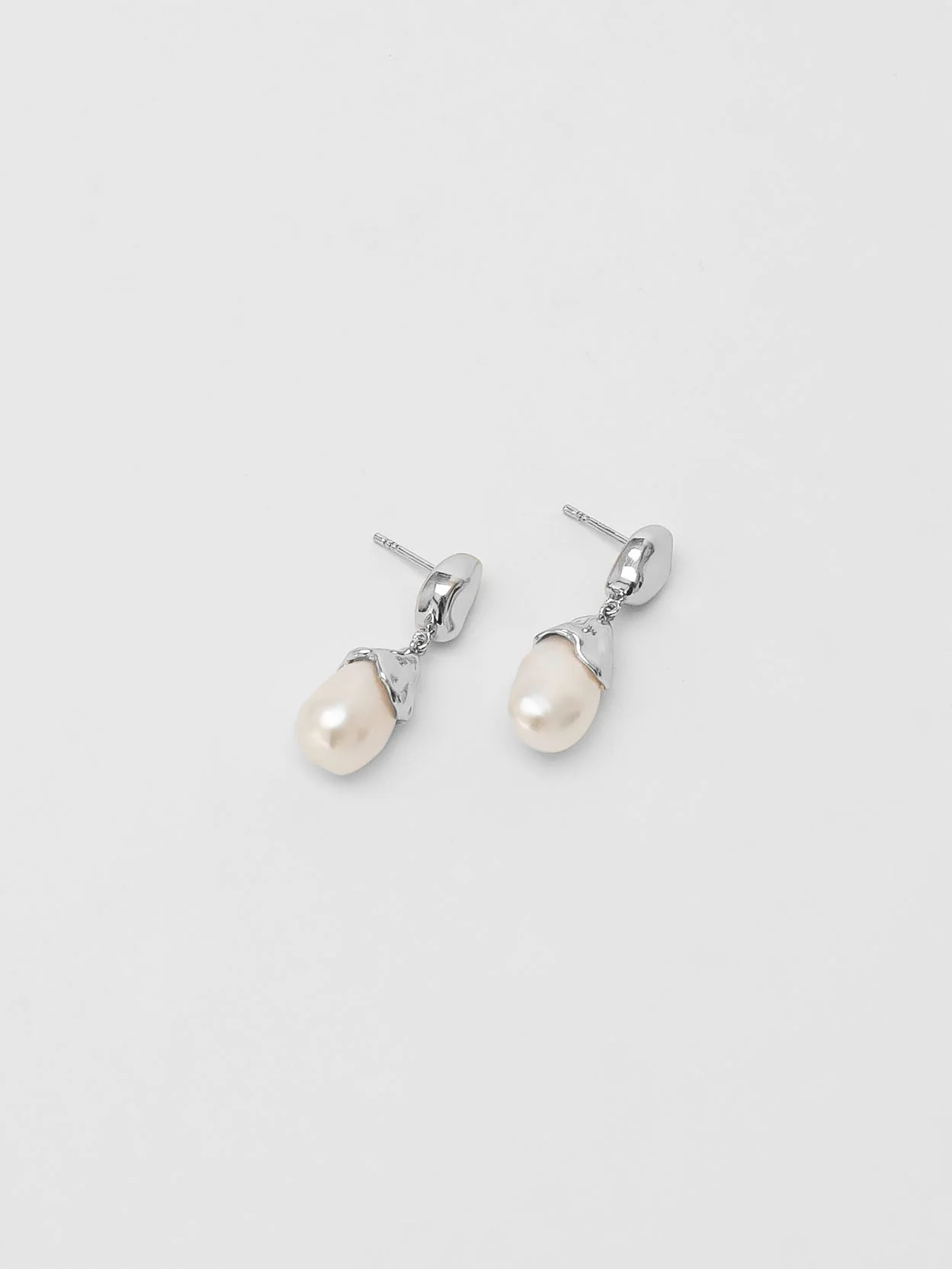 Pearl Drop Earring in Sterling Silver - XPRESSC