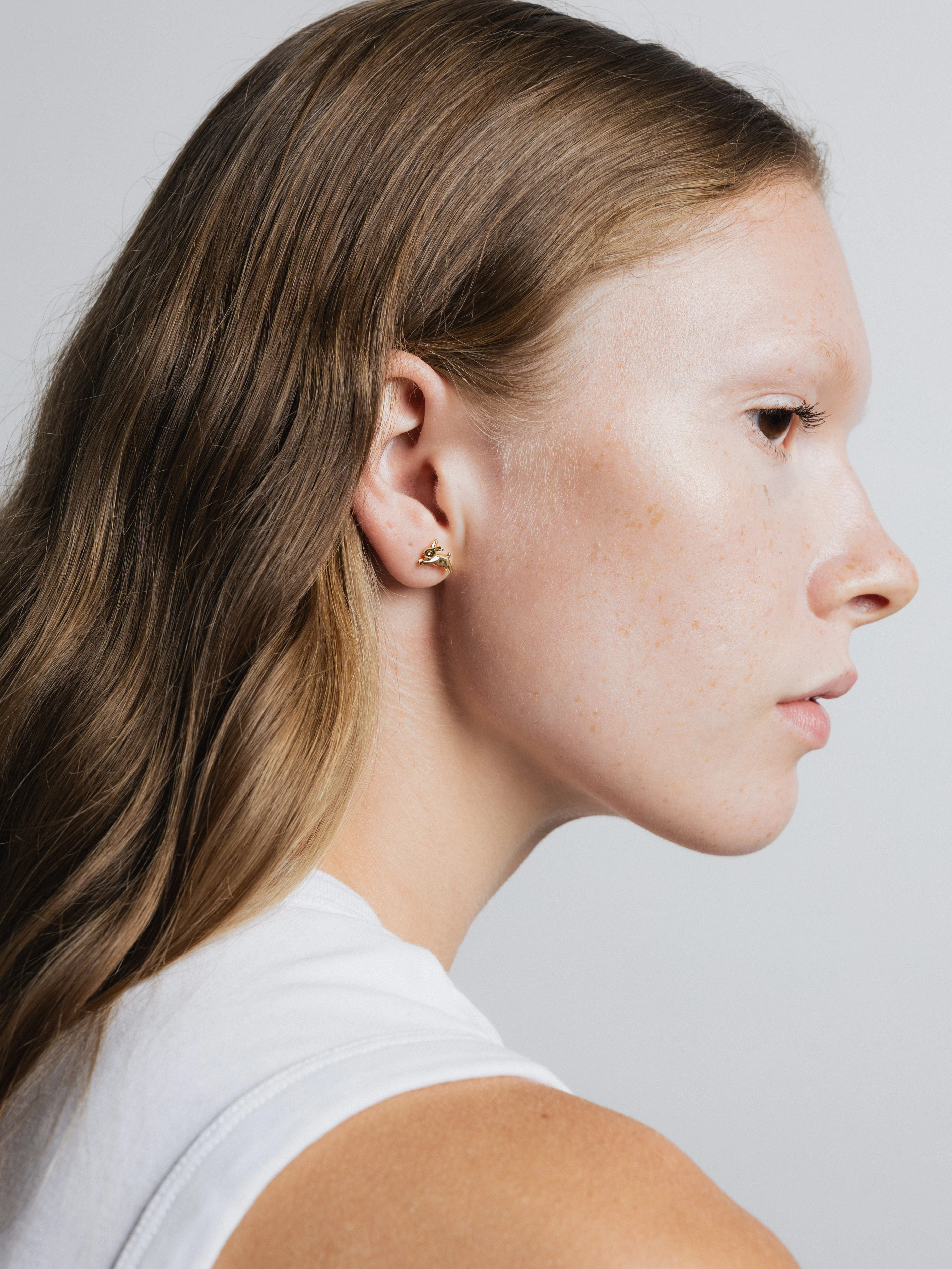 Bunny Stud Earring in Gold - XPRESSC