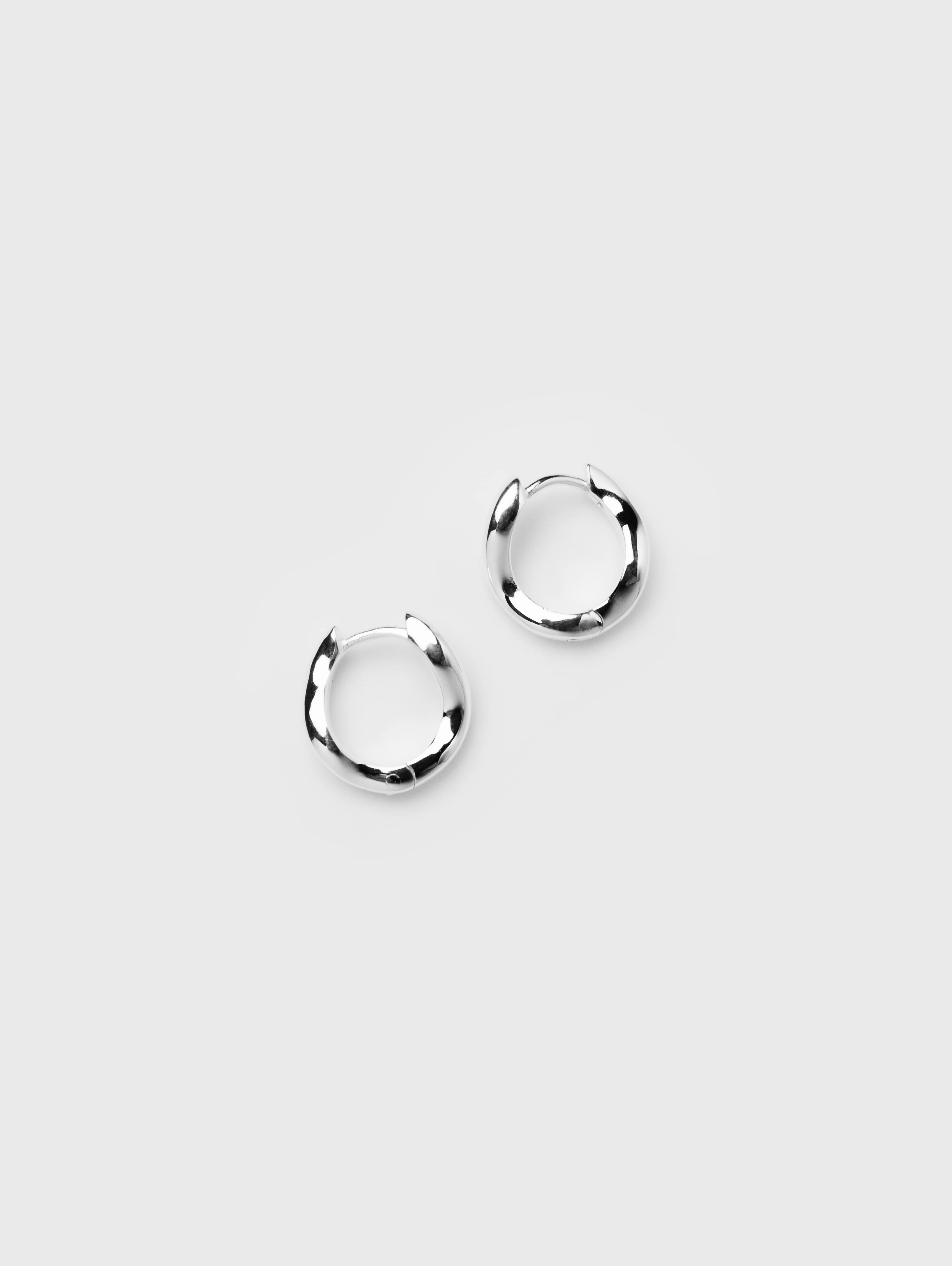 Small Rowan Hoops in Sterling Silver - XPRESSC