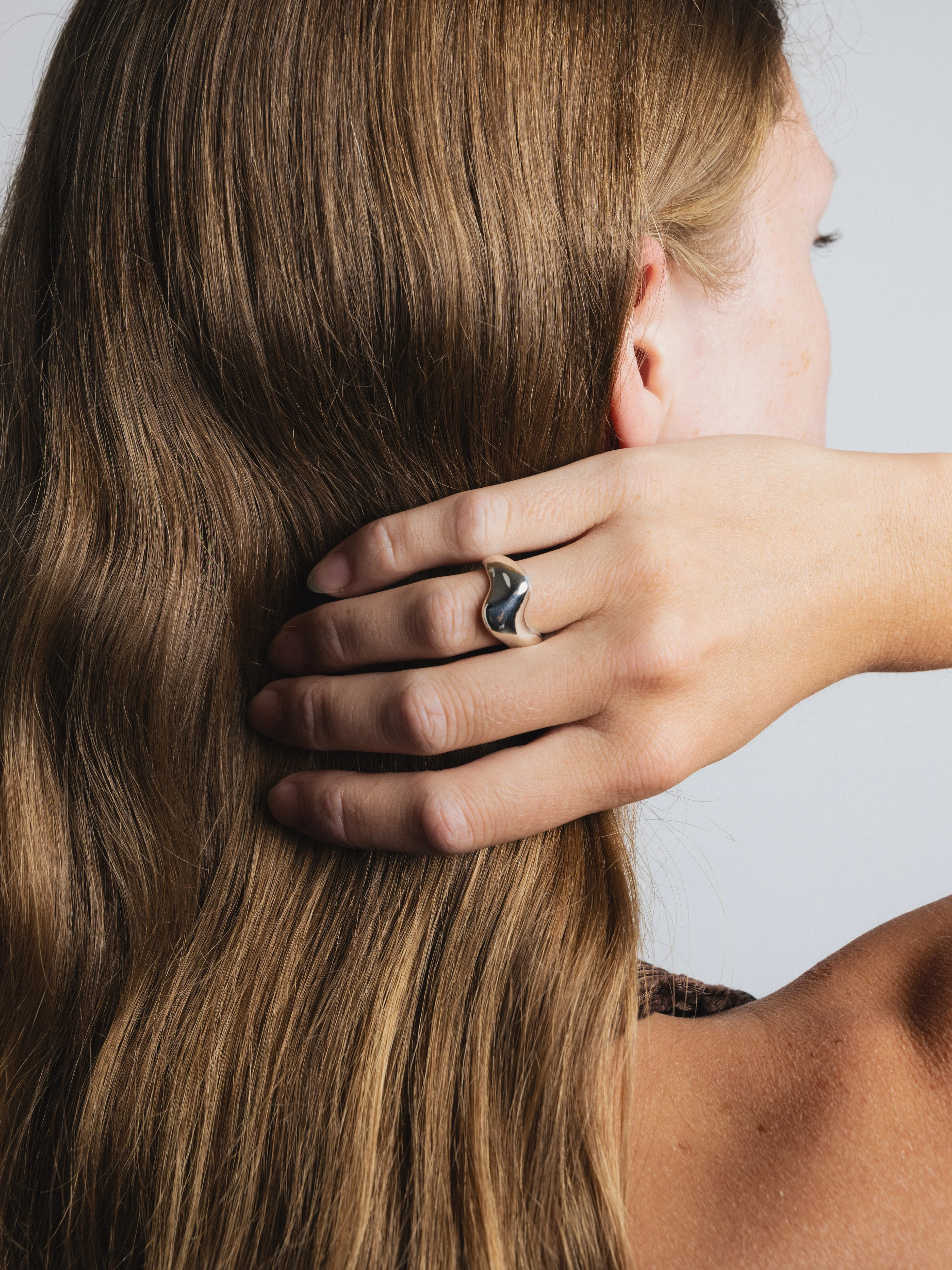 Bean Ring in Sterling Silver - XPRESSC