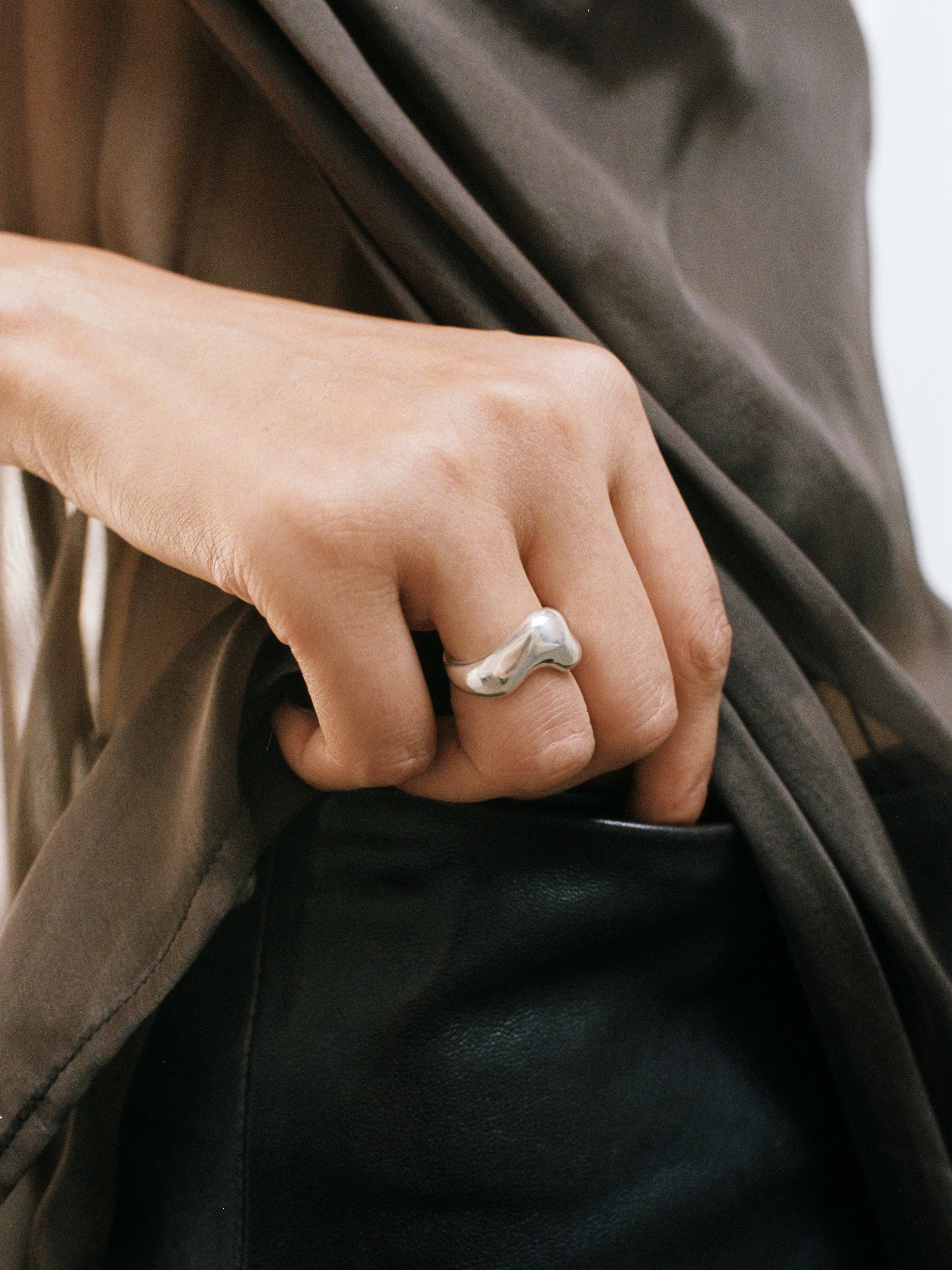 Bean Ring in Sterling Silver - XPRESSC