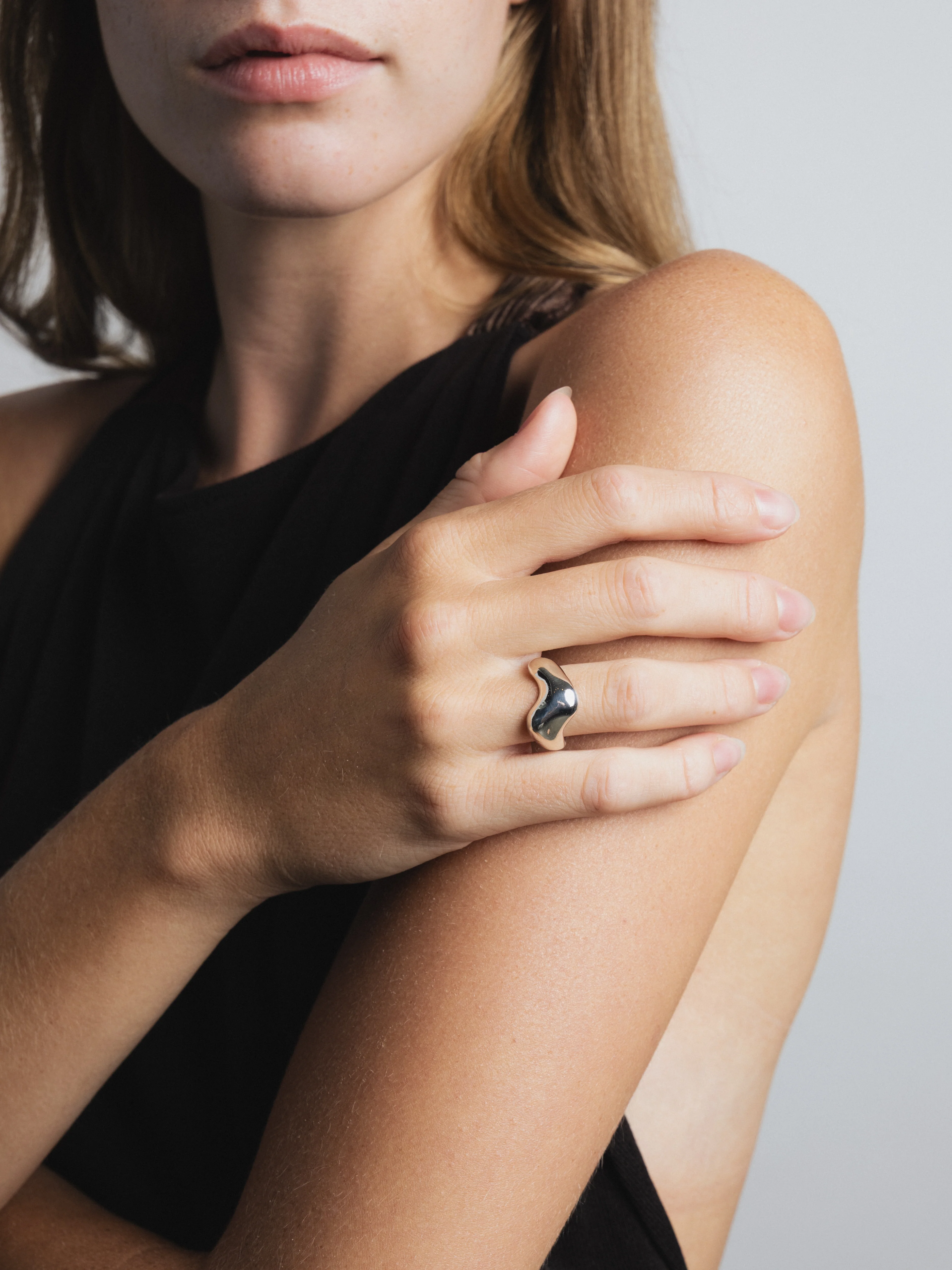 Bean Ring in Sterling Silver - XPRESSC