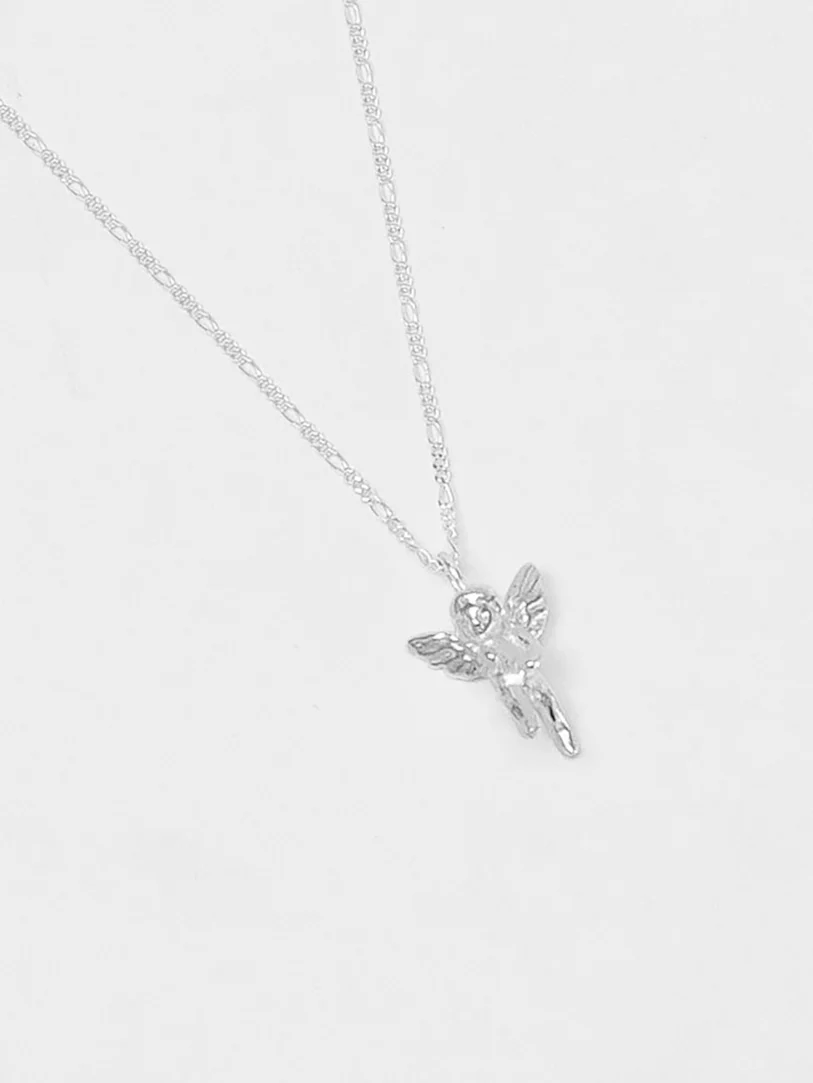 Mini Cherub Necklace in Sterling Silver - XPRESSC