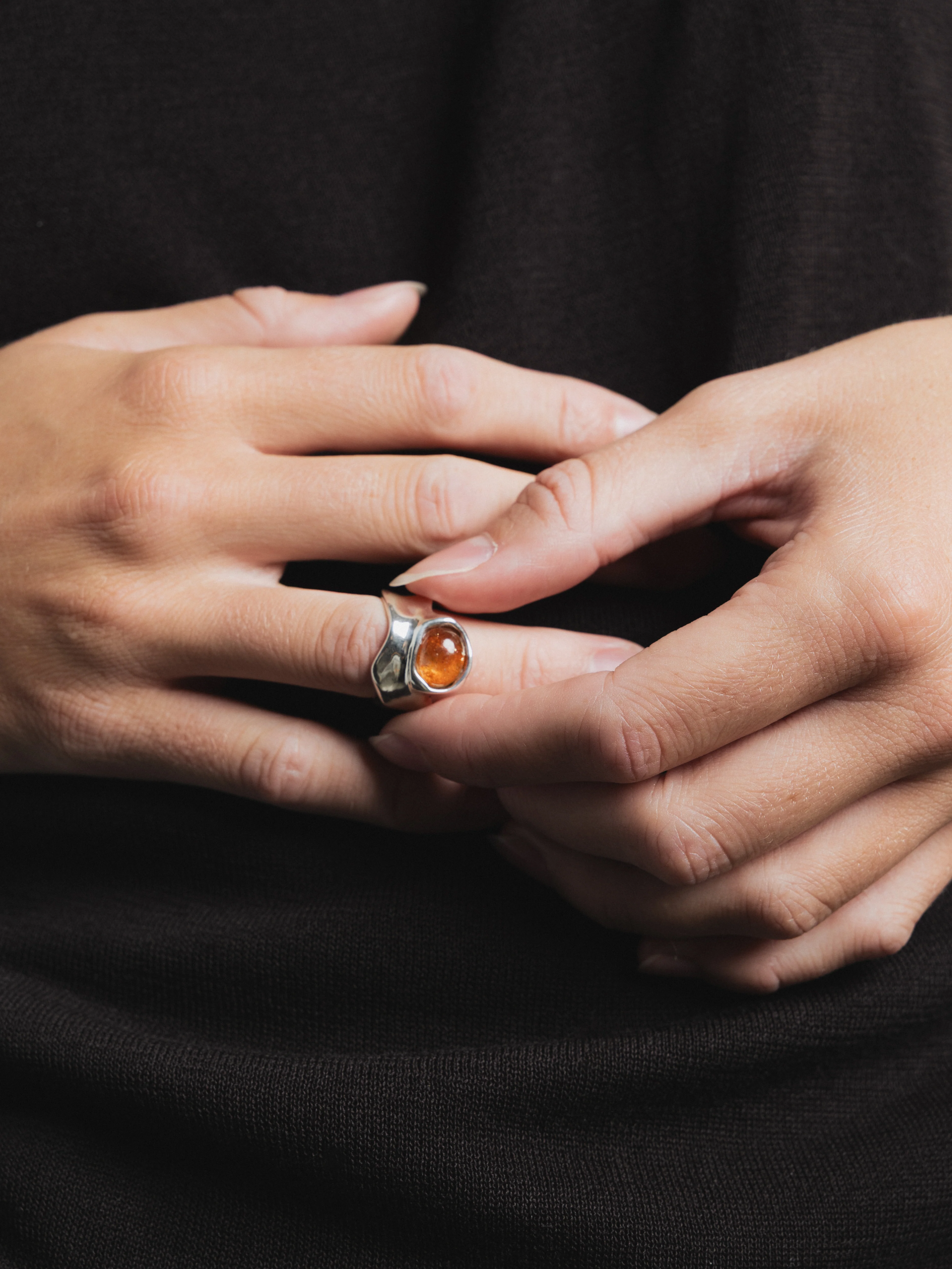 Imogen Ring in Sunstone and Sterling Silver - XPRESSC