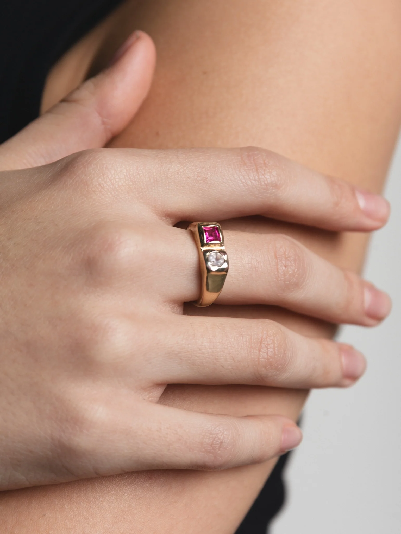 Bryce Ring in Pink and Gold - XPRESSC