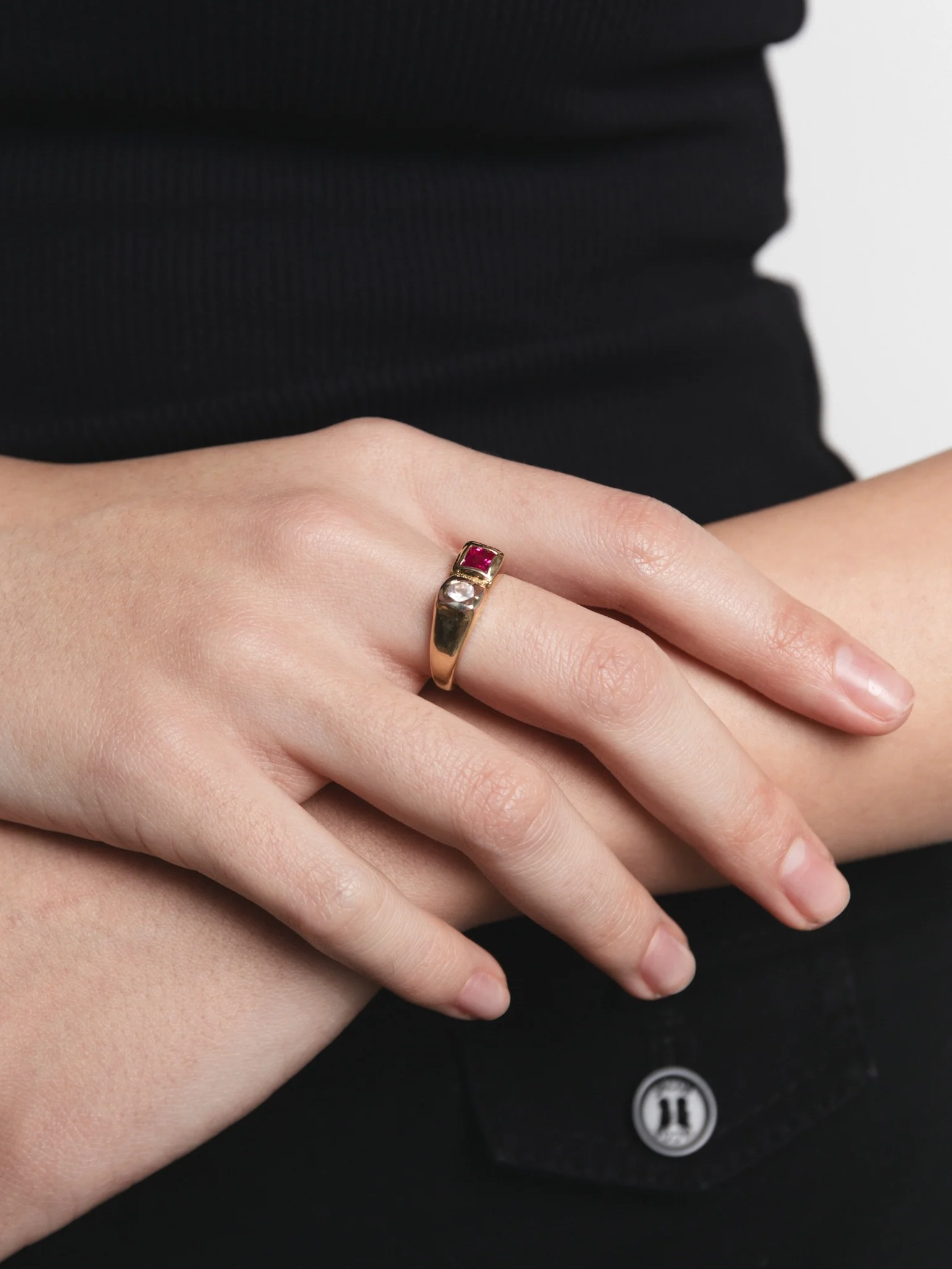 Bryce Ring in Pink and Gold - XPRESSC