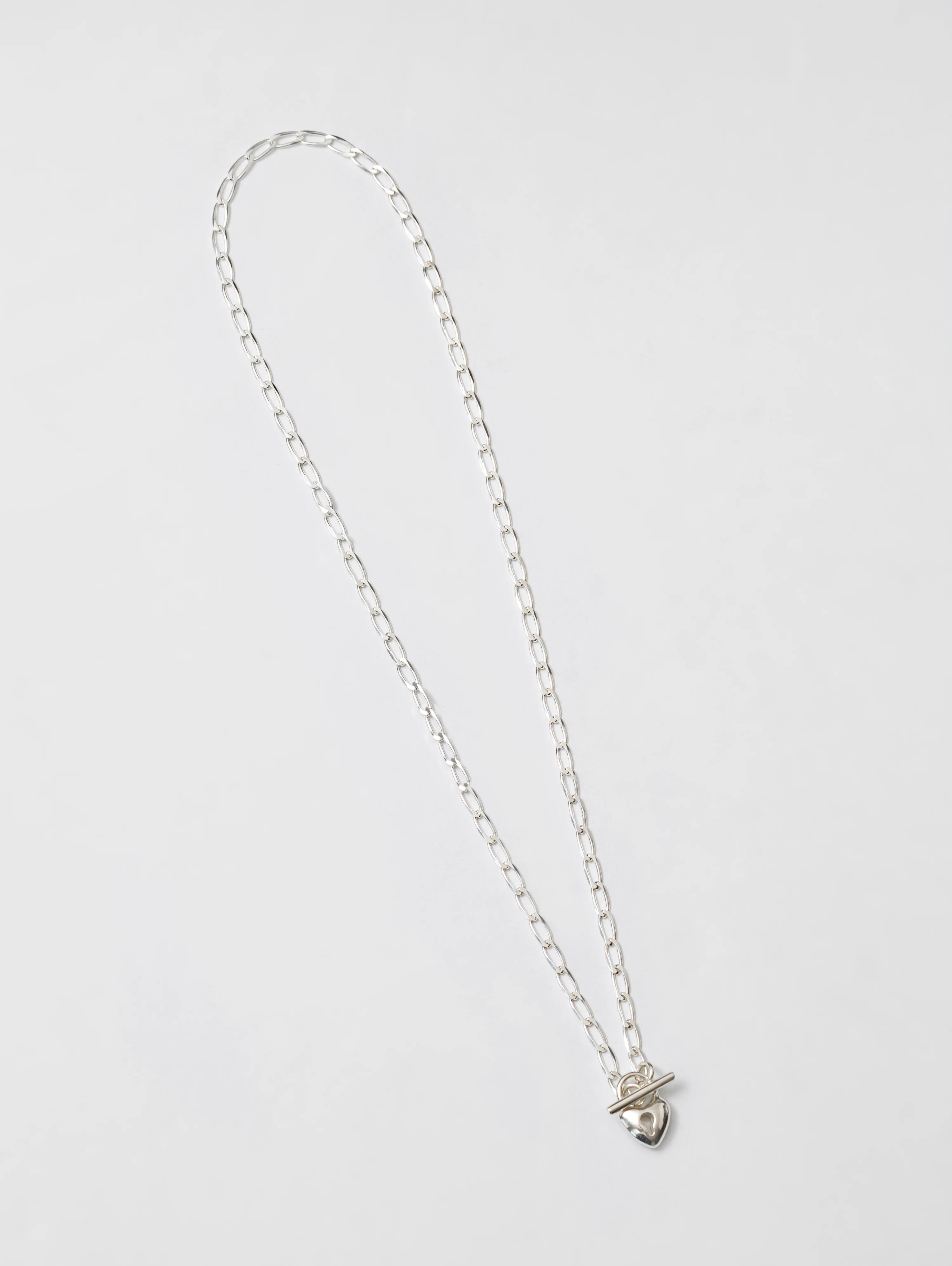 Heart Toggle Necklace in Sterling Silver - XPRESSC