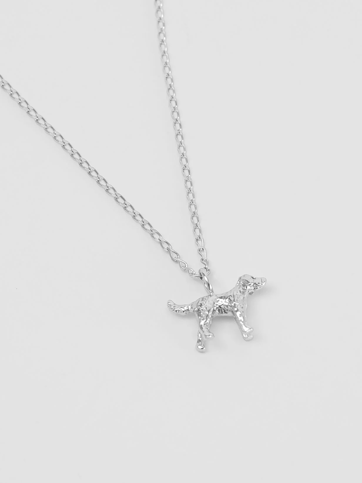 Dog Charm Necklace in Sterling Silver - XPRESSC