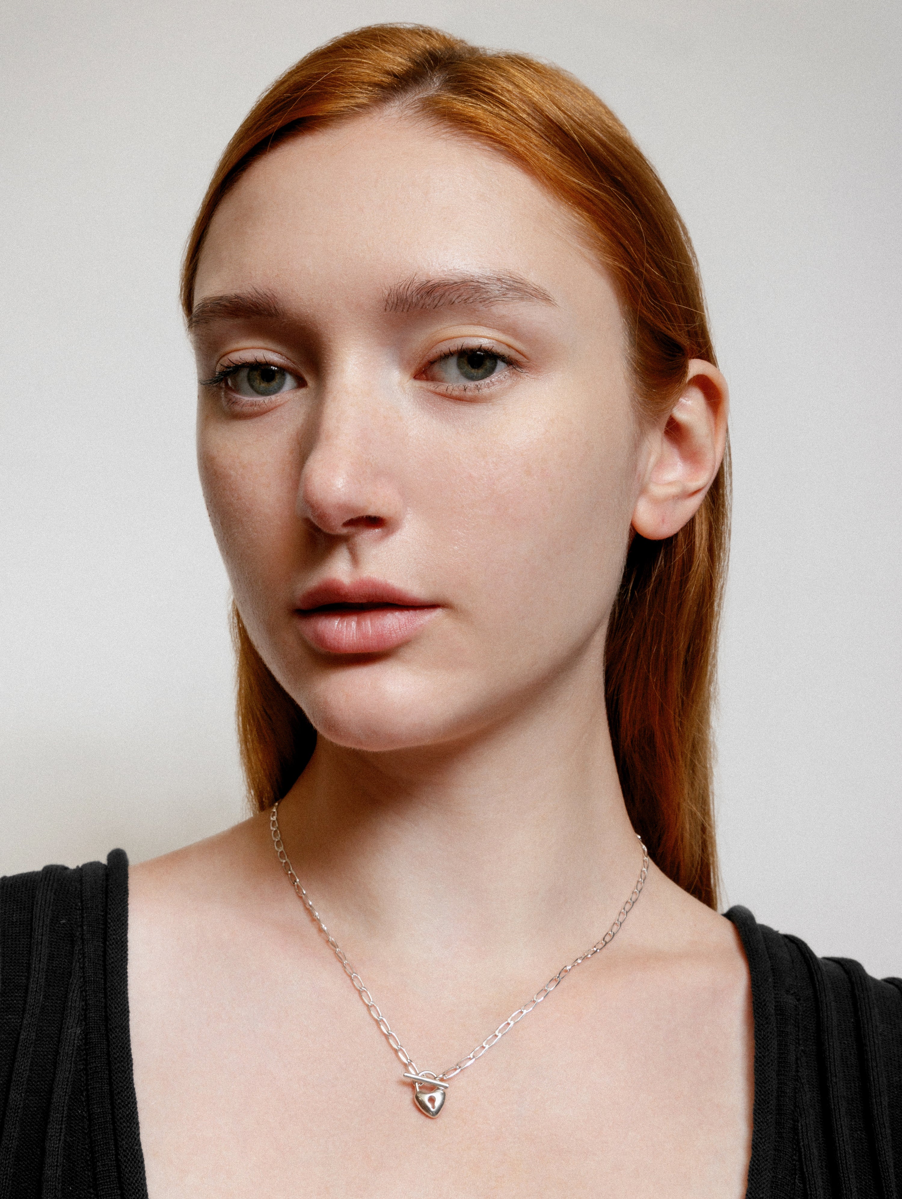 Heart Toggle Necklace in Sterling Silver - XPRESSC