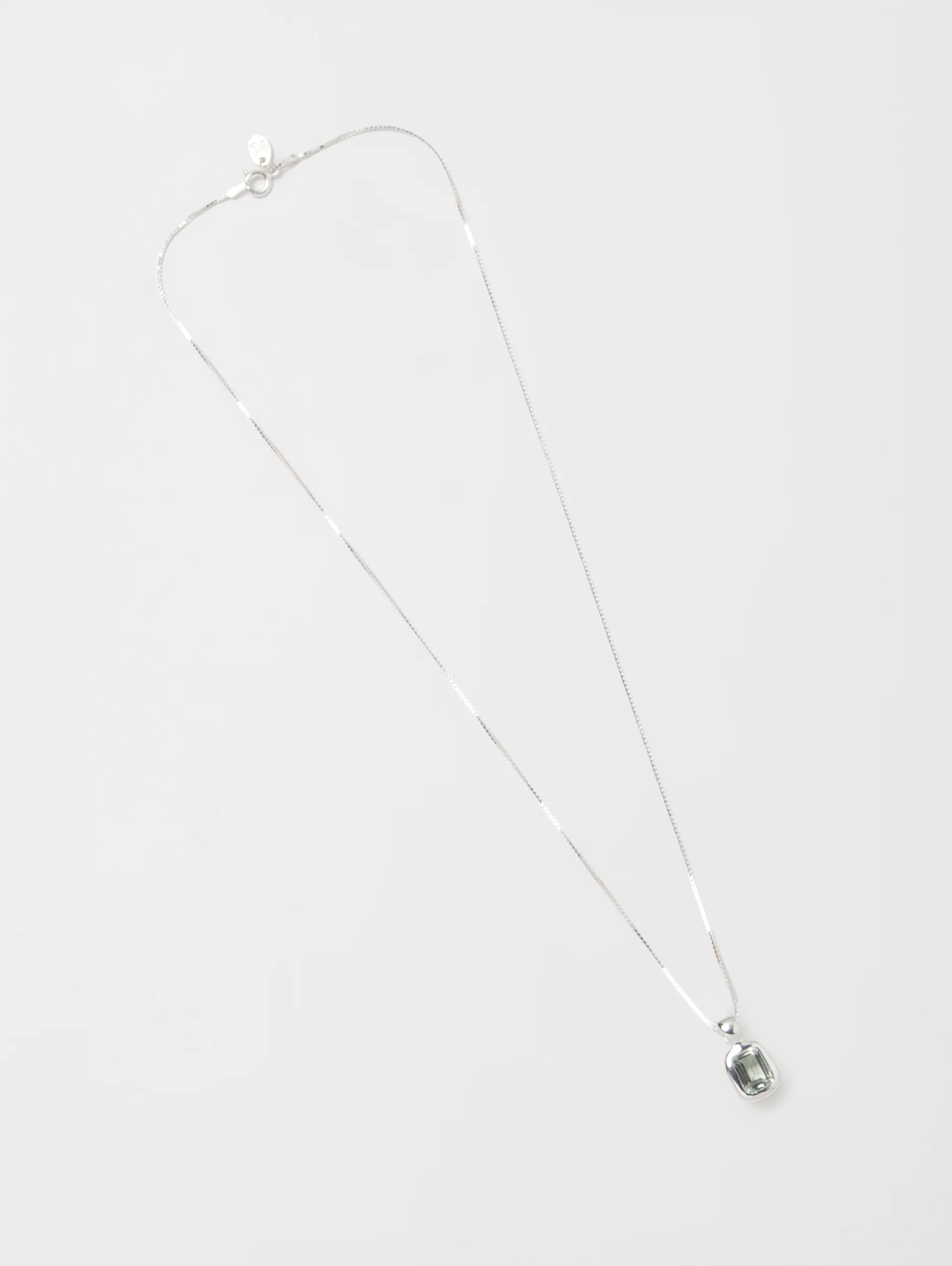 Freya Necklace in Seafoam Amethyst and Sterling Silver - XPRESSC