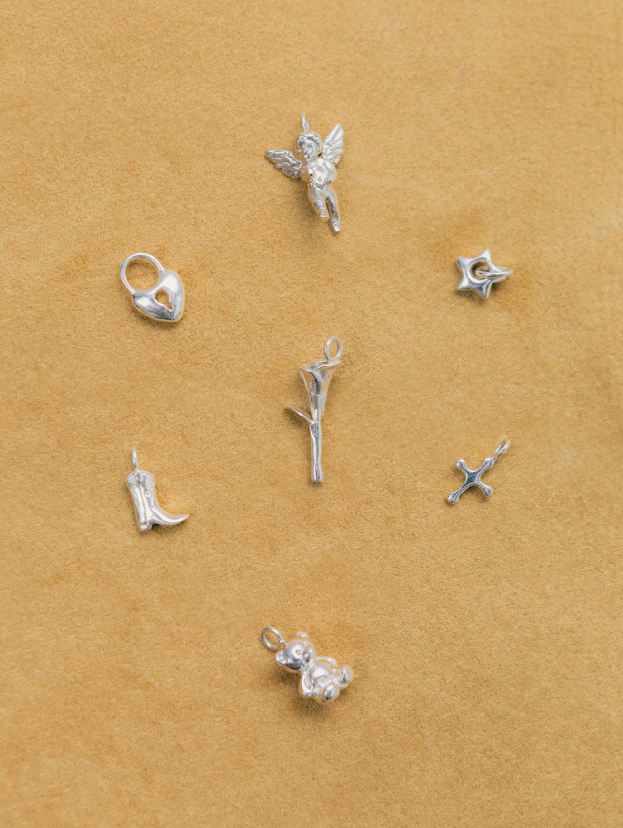 Mini Cowboy Boot Charm in Sterling Silver - XPRESSC