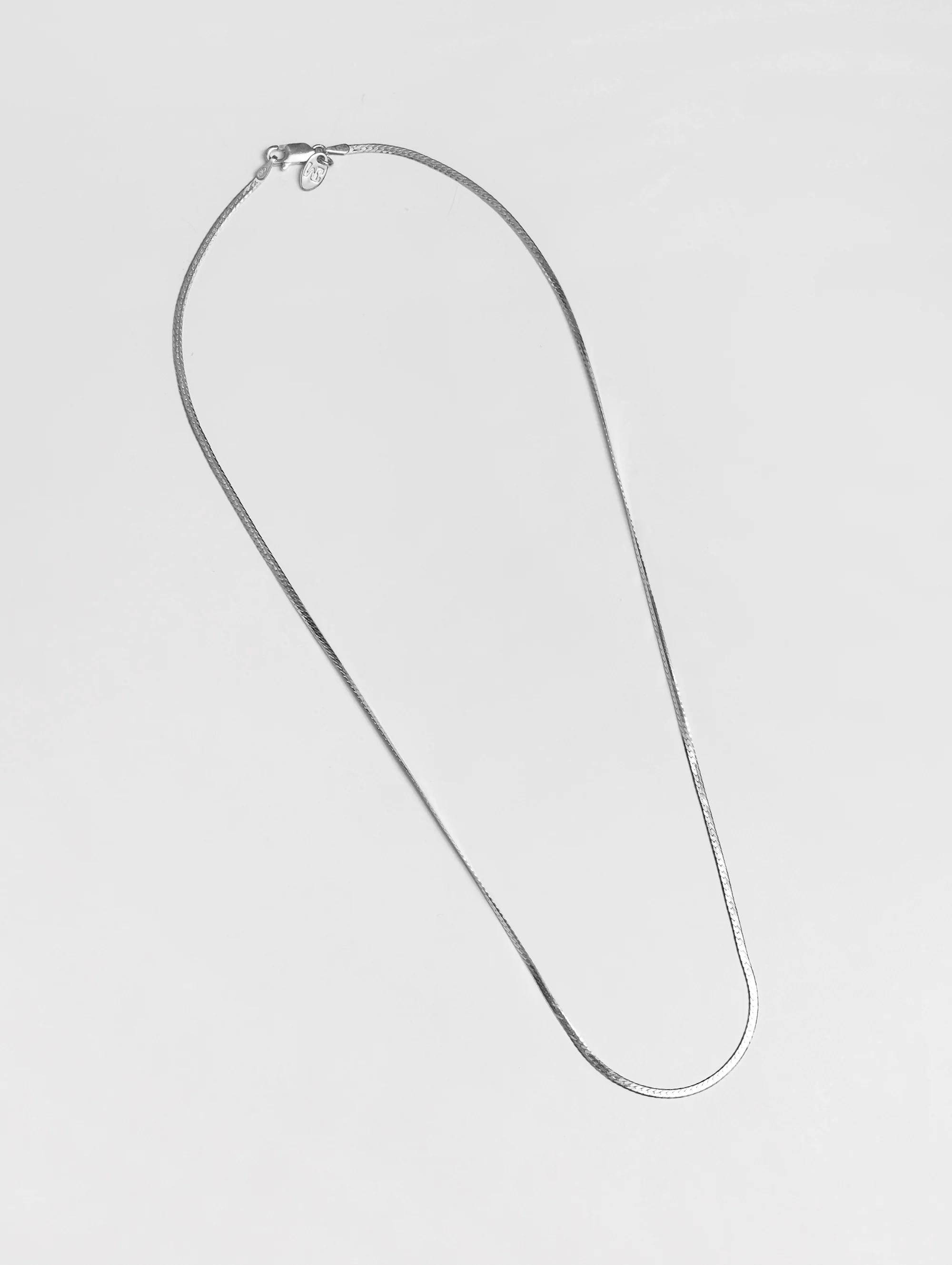 Thin Herringbone Chain in Sterling Silver (Pre-order) - XPRESSC