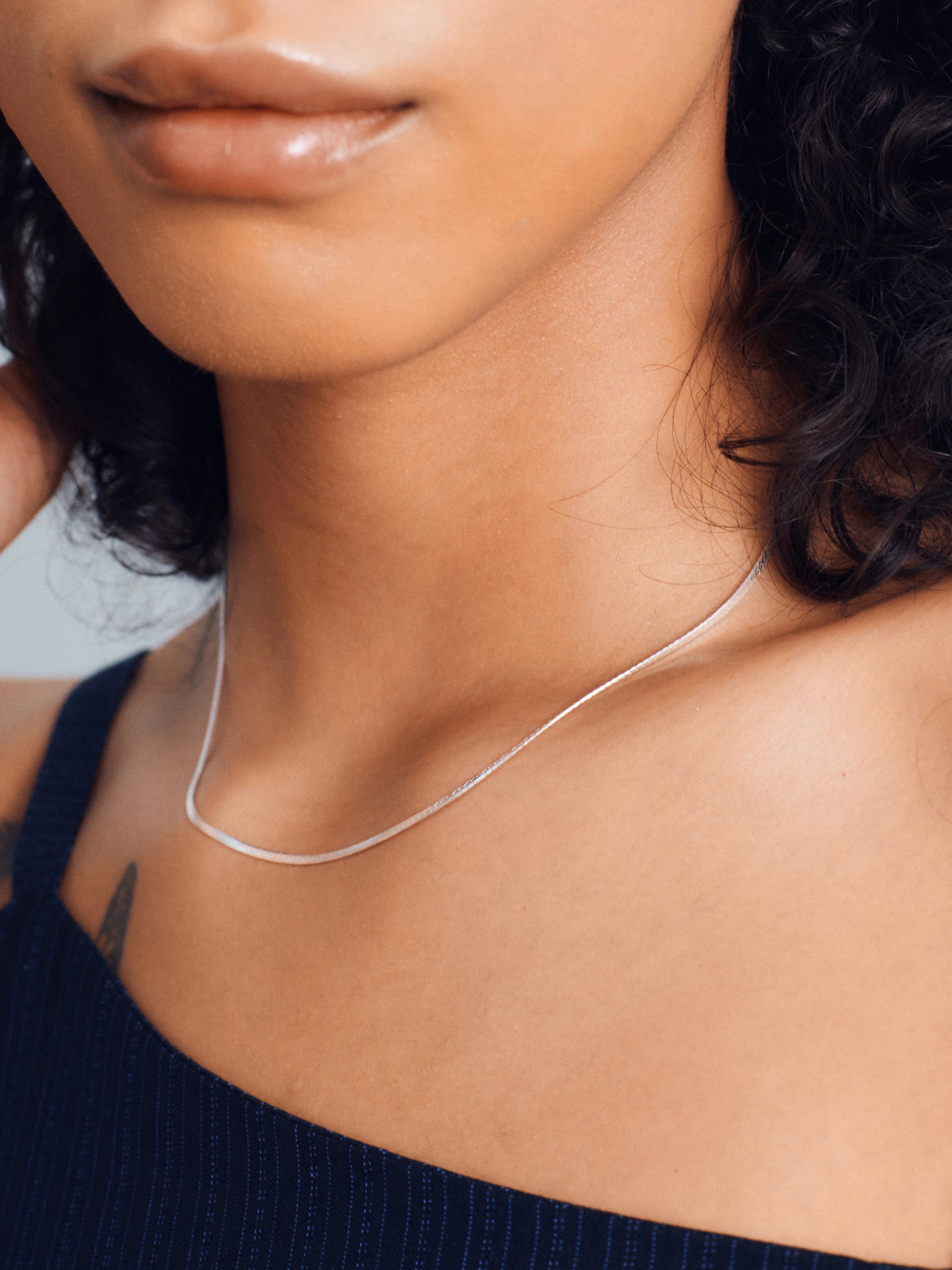 Thin Herringbone Chain in Sterling Silver (Pre-order) - XPRESSC