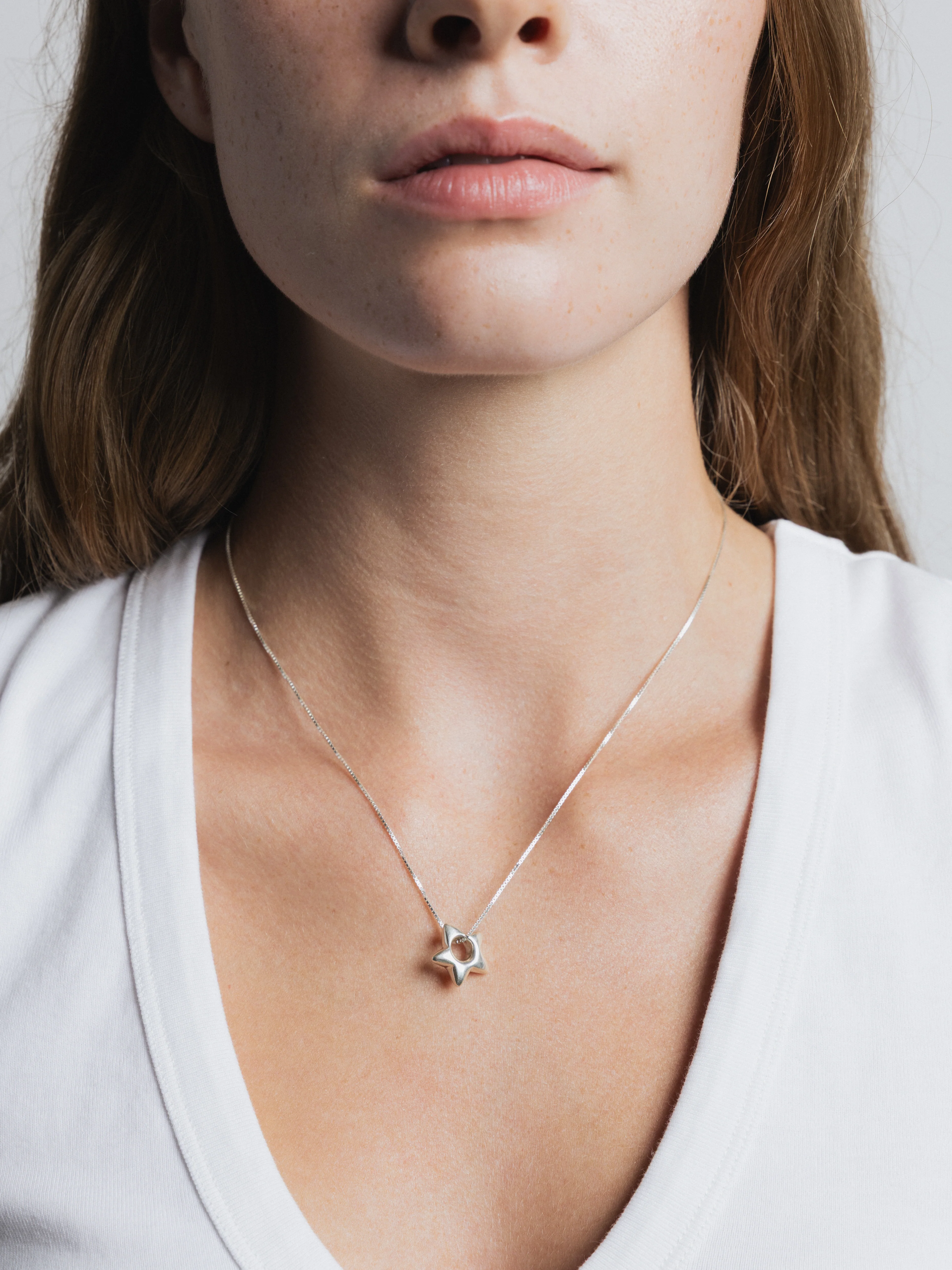 Star Charm Necklace in Sterling Silver - XPRESSC