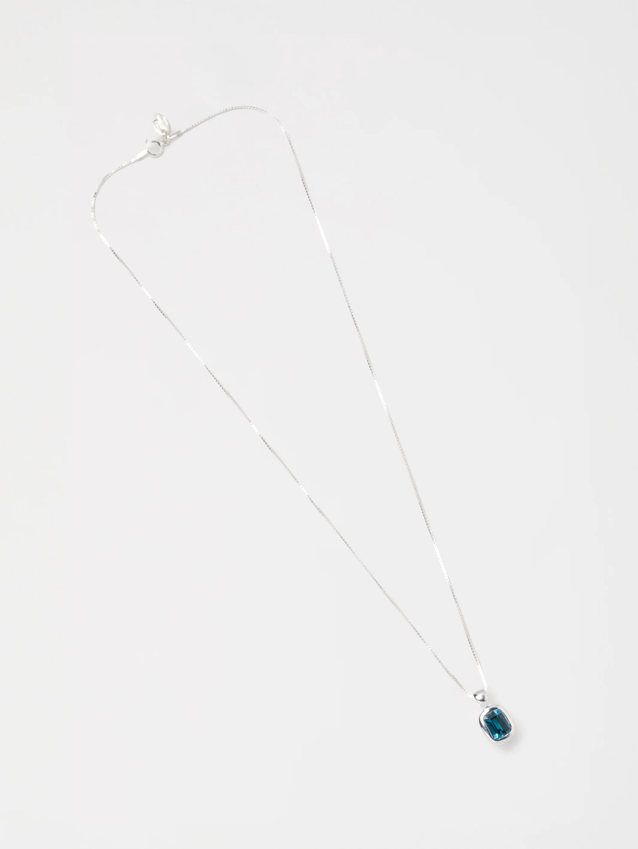 Freya Necklace in Blue Topaz and Sterling Silver - XPRESSC