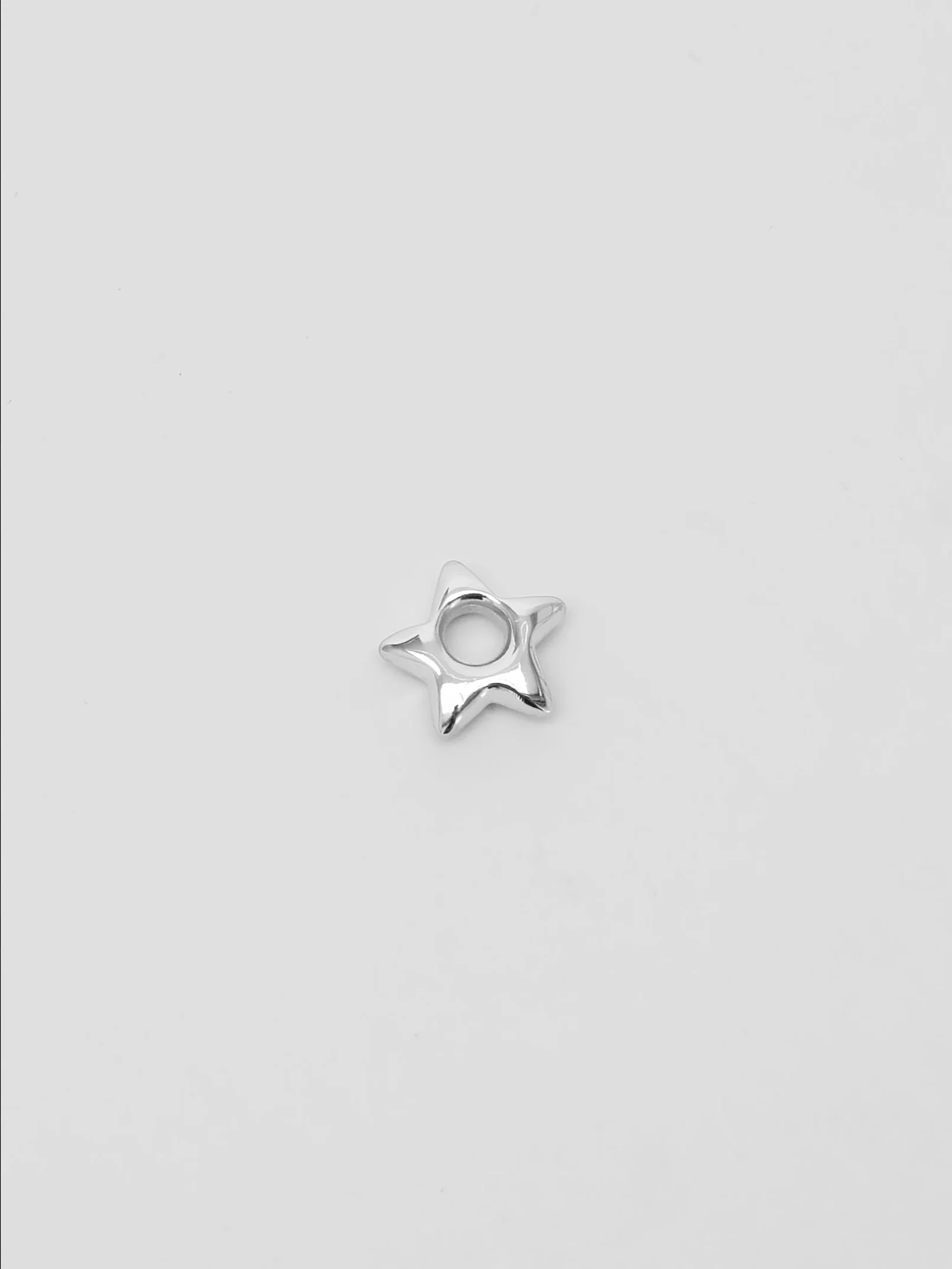 Large Star Charm in Sterling Silver - XPRESSC