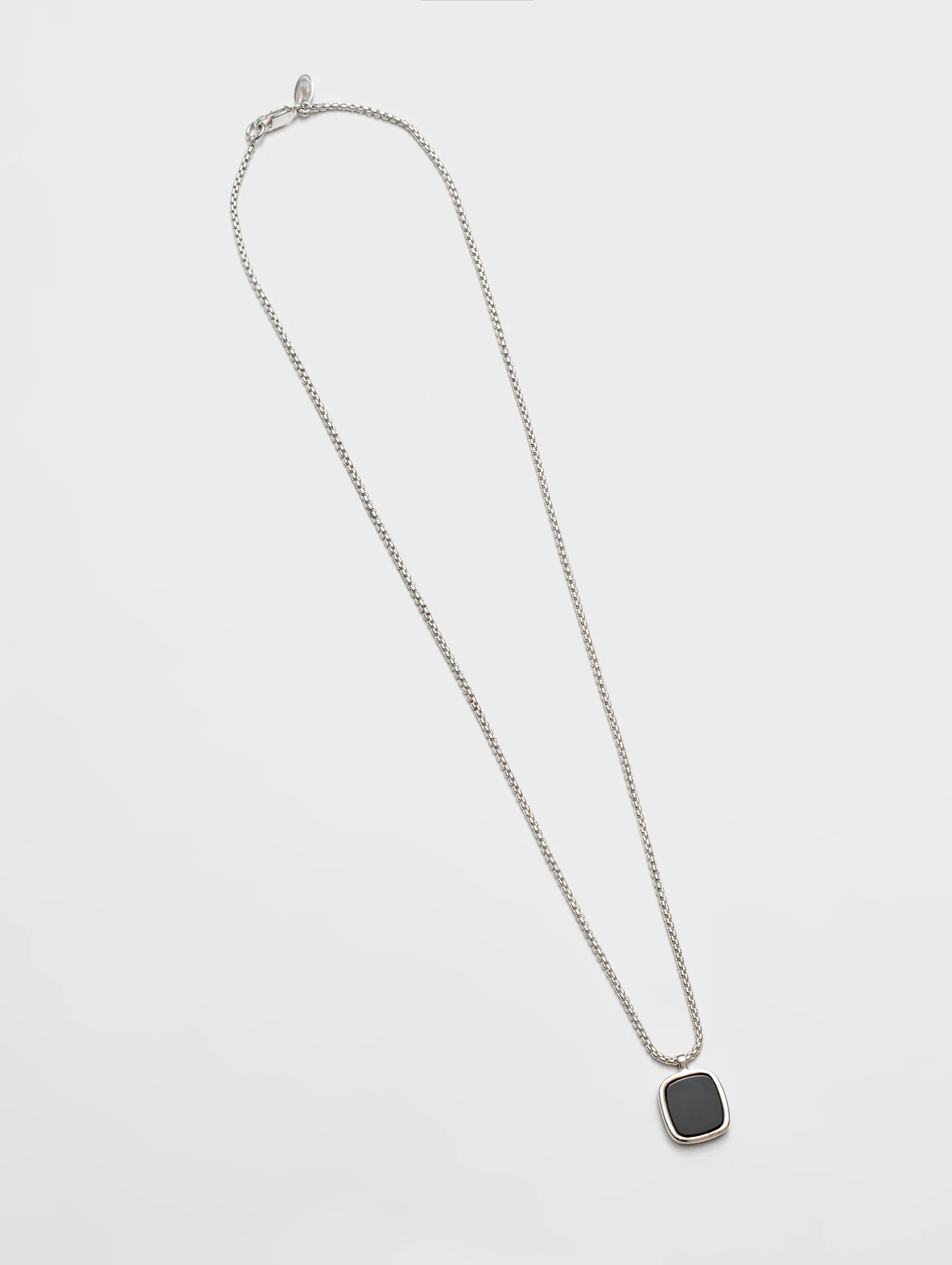 Wells Necklace in Onyx and Sterling Silver - XPRESSC