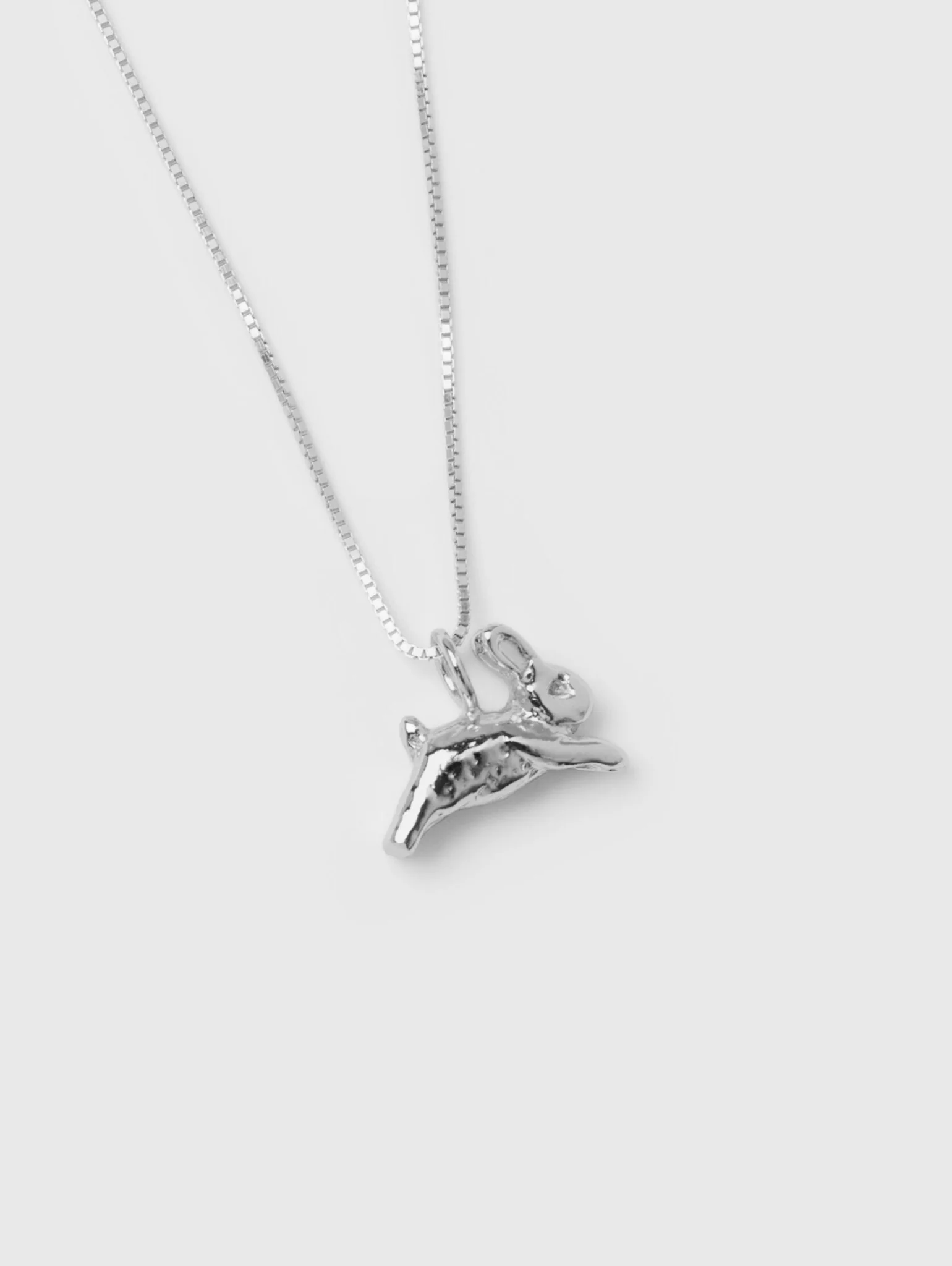 Bunny Charm Necklace in Sterling Silver - XPRESSC