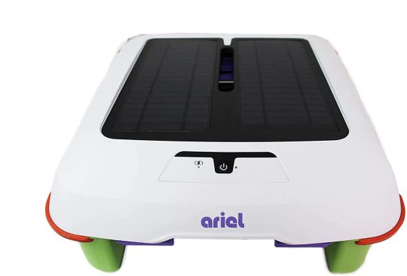 Solar Breeze Ariel Automatic Robot Solar Pool Skimmer with Easy to Empty Oversized Filter Tray and Integrated Smart Technology with Obstacle...