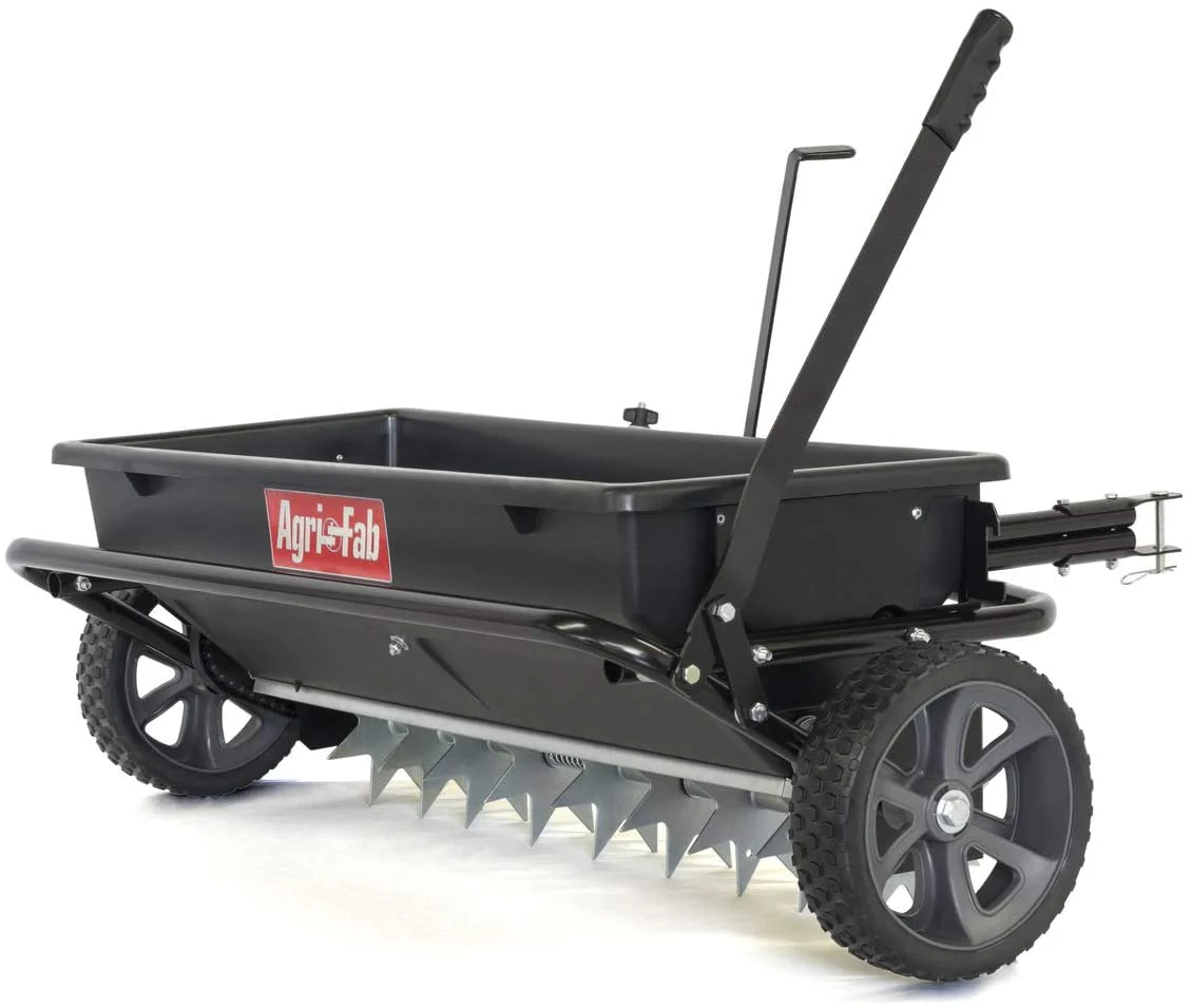 45-0543 100 lb. Tow Spiker/Seeder/Spreader, Black - CostcoStore