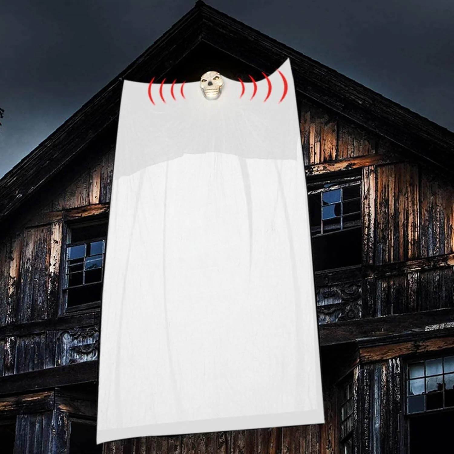 LED horror ghost yarn large hanging ghost light Halloween decoration - CostcoStore
