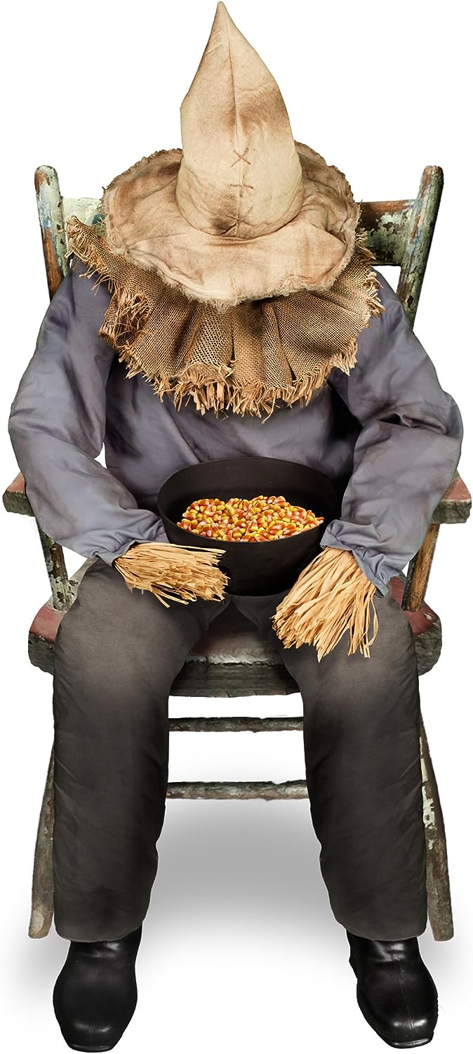 Spiritual Halloween Sitting Scarecrow 4.5ft - CostcoStore