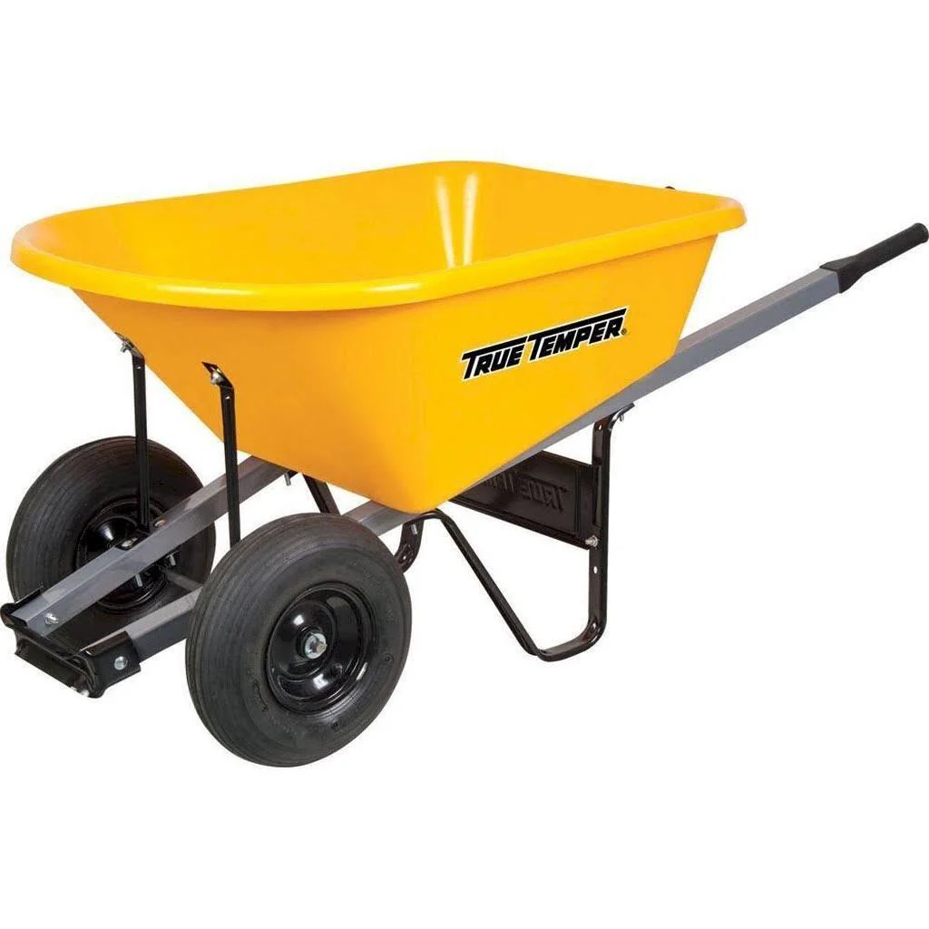 6 Cu. ft. Poly Wheelbarrow with Dual Wheels RP6DWLG8 - CostcoStore
