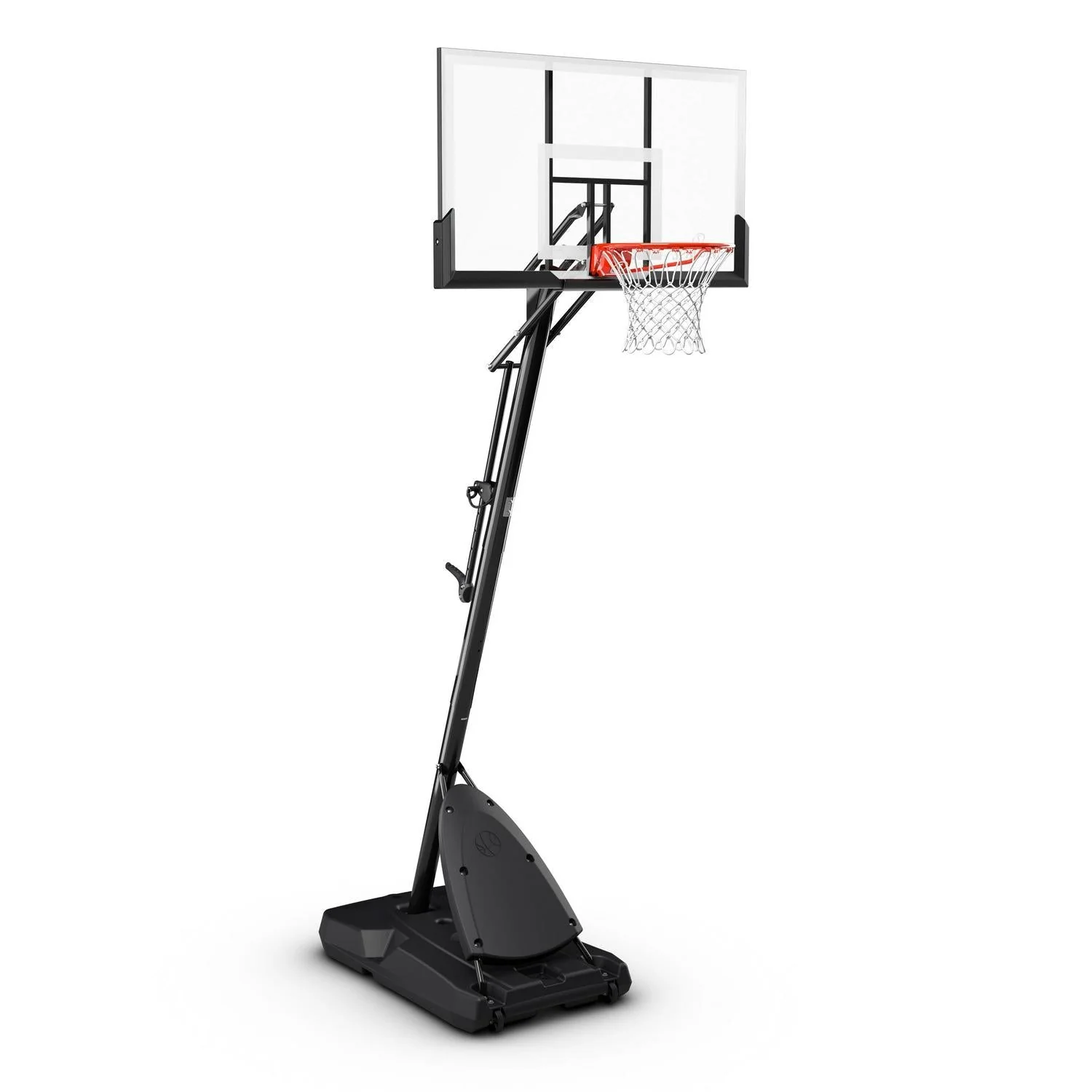 Spalding 54 In. Shatter-proof Polycarbonate Exacta heightA Portable Basketball Hoop System - CostcoStore