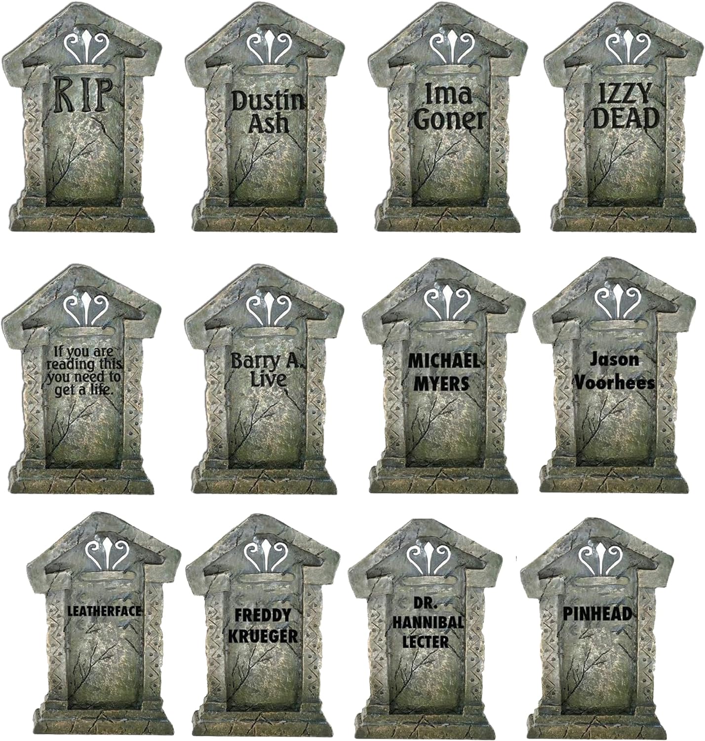12 Halloween Tombstones for Halloween Cemetery - CostcoStore