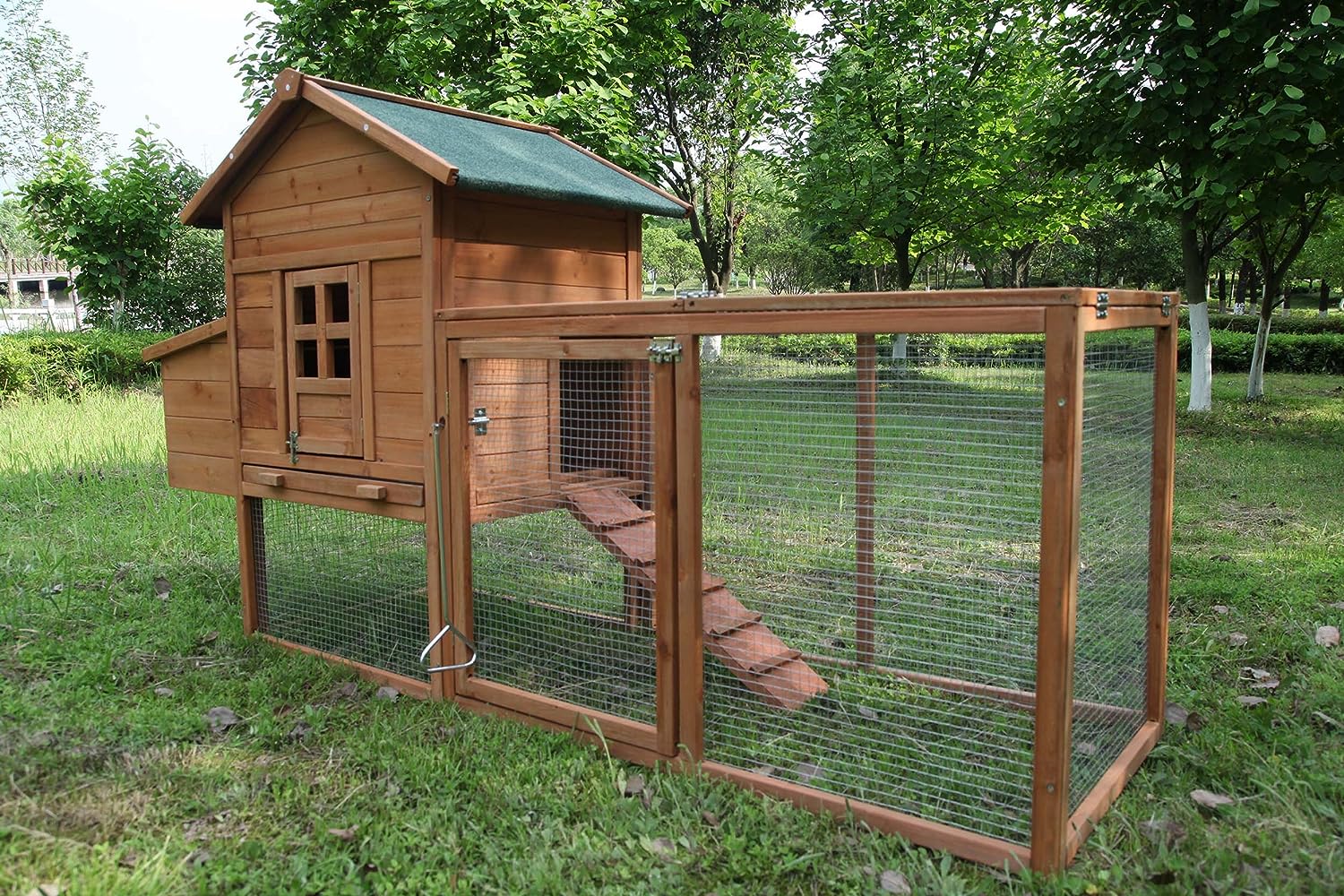 Outdoor 80 inch wooden chicken coop nest box chicken coop poultry pet cage - CostcoStore