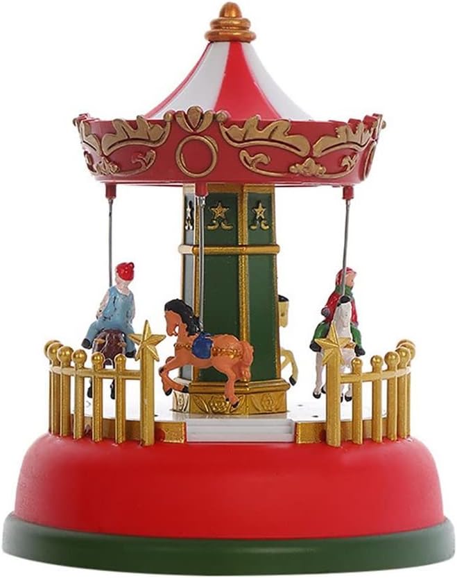 MGWYE Christmas Music Box with Light Room Decor Holiday Musical Ornaments Year Decoration Gift (Color : E) - CostcoStore