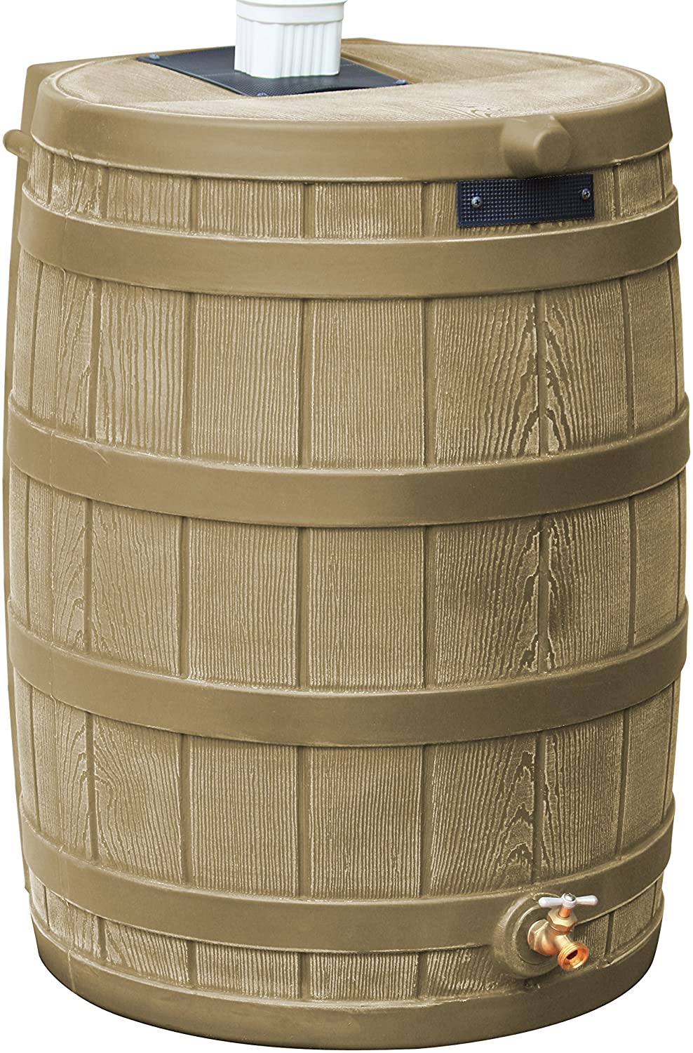 Good Ideas Rain Wizard 50 Gallon Plastic Outdoor Home Rain Barrel Water Storage Collector - CostcoStore