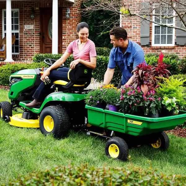 John Deere S100 42 in Riding Lawn Mower – 17.5 HP Gas Hydrostatic Drive