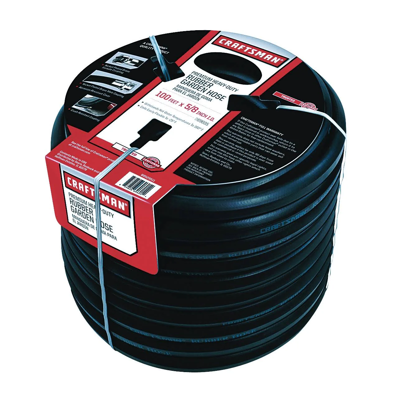 Craftsman Premium Rubber Garden Hose, 100ft. x 5/8. inch - CostcoStore
