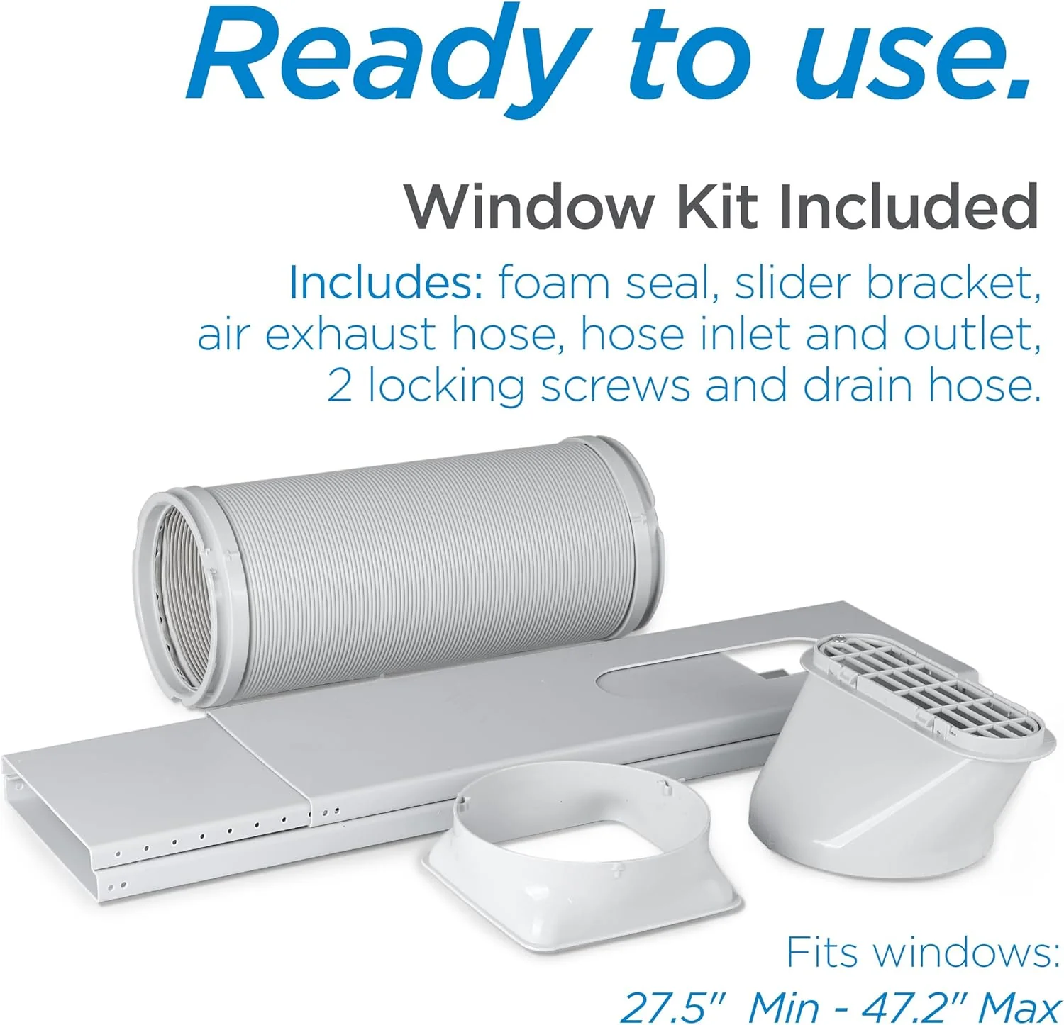 BLACK+DECKER 10,000 BTU Portable Air Conditioner for Rooms up to 450 Sq. Ft. with Remote – White